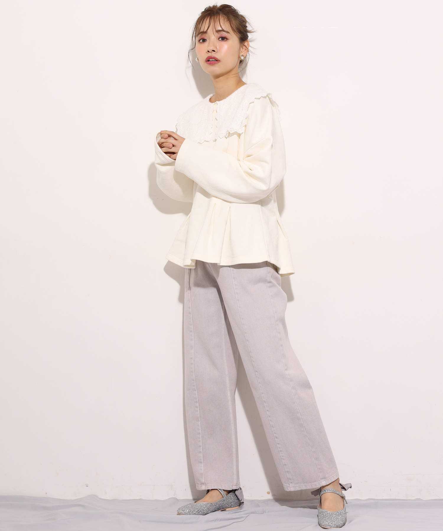 えりのかわいいスウェット One After Another Nice Claup ワンアフターアナザー ナイスクラップ レディース Pal Closet パルクローゼット パルグループ公式ファッション通販サイト