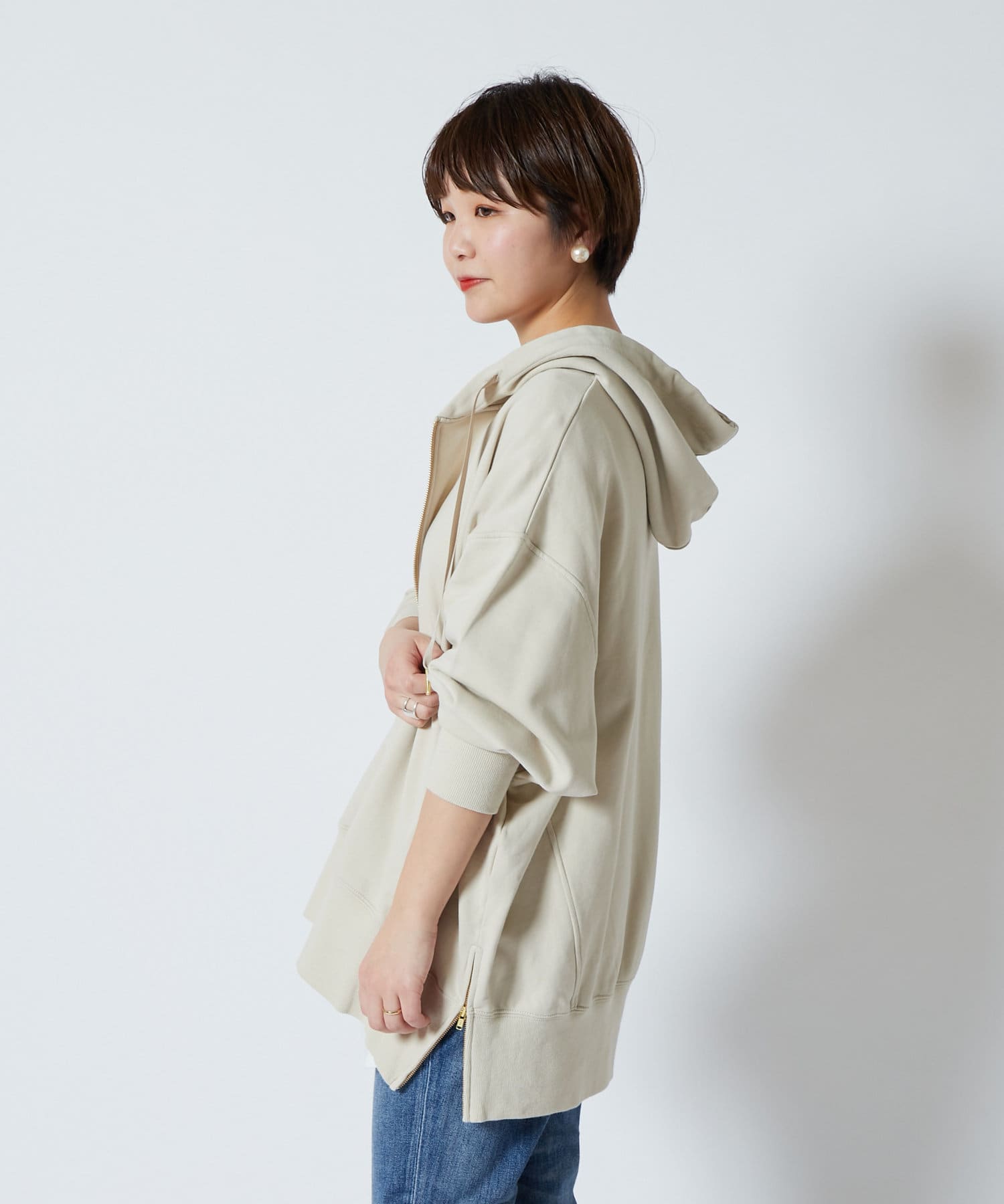 すっきりゆるいシルエット オーバーシルエットパーカー Collage Gallardagalante コラージュ ガリャルダガランテ レディース Pal Closet パルクローゼット パルグループ公式ファッション通販サイト