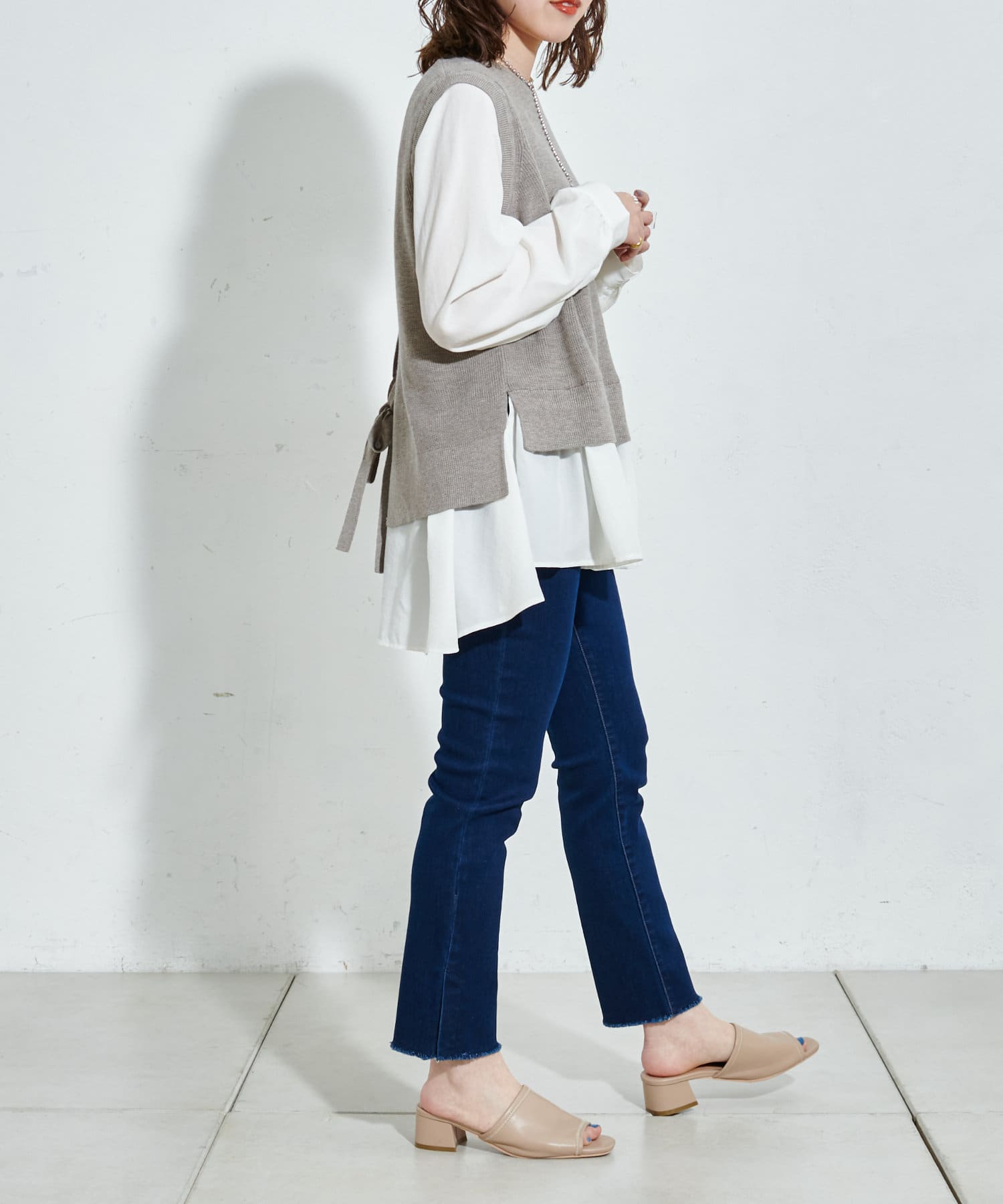 カットオフデニムスキニーパンツ Discoat ディスコート レディース Pal Closet パルクローゼット パルグループ公式ファッション通販サイト