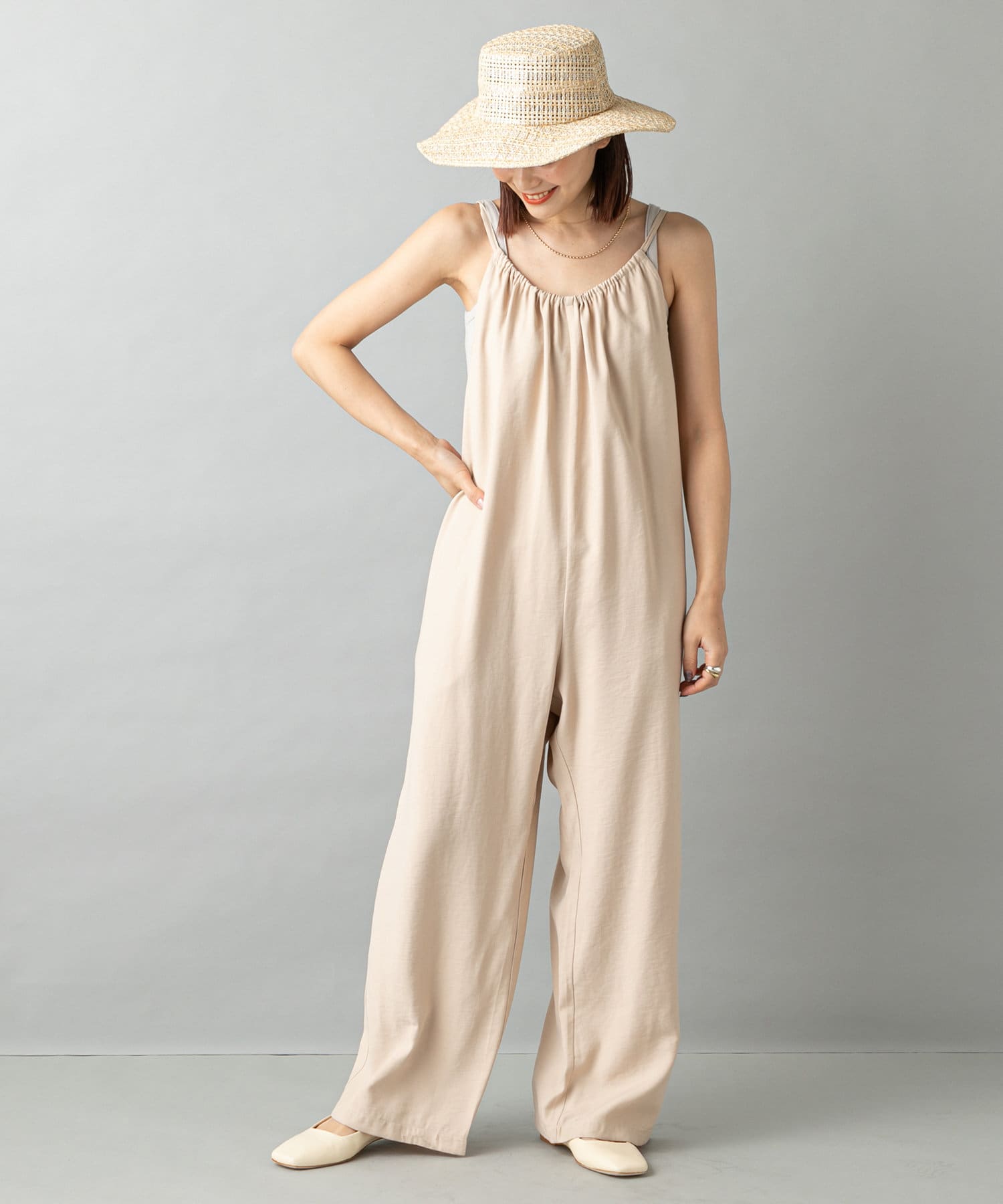 フロントギャザーサロペット Omekashi オメカシ レディース Pal Closet パルクローゼット パルグループ公式ファッション通販サイト