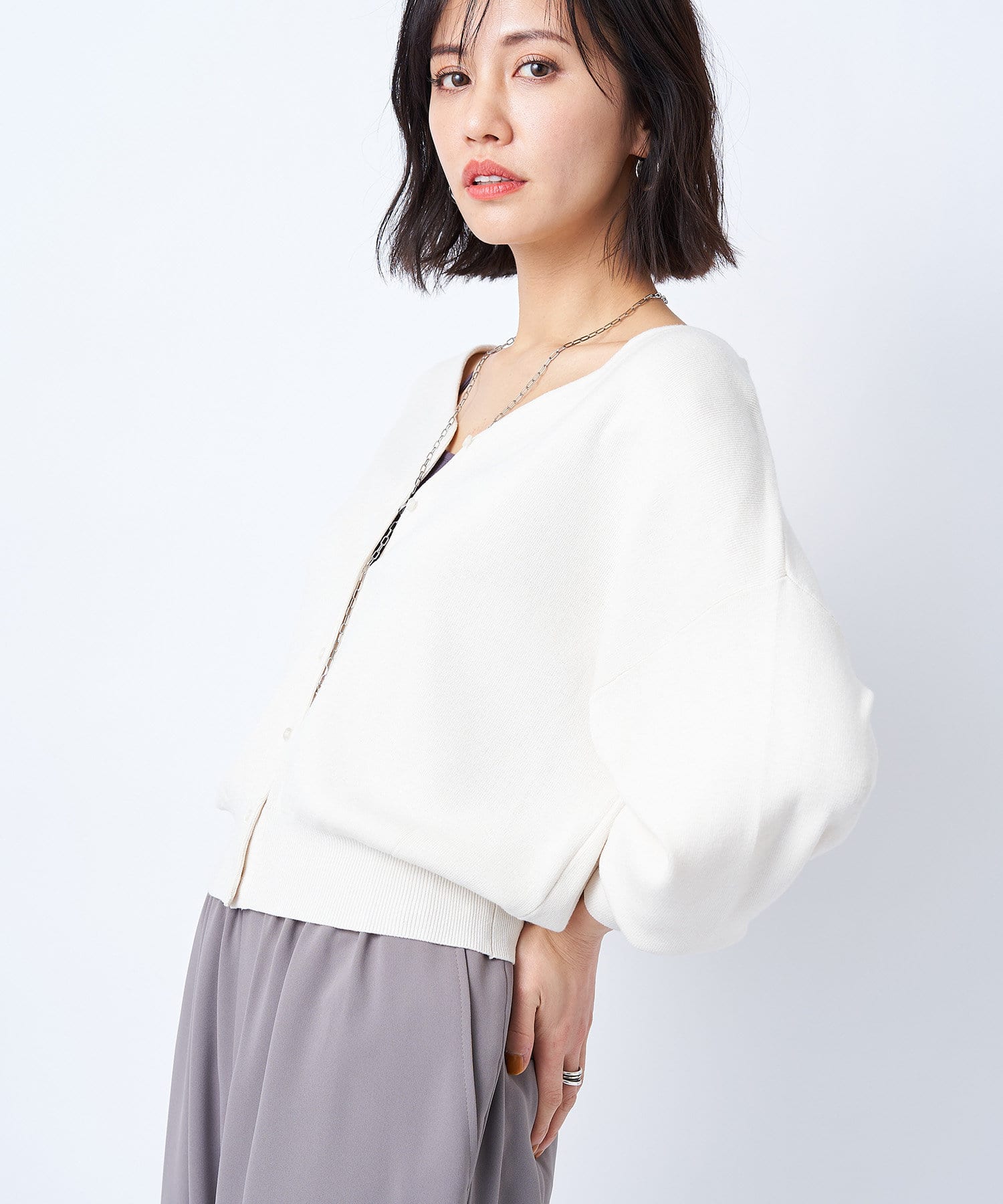 un dix cors(アンディコール) 【1枚は必ず持っていたい】総針2WAYニットカーディガン