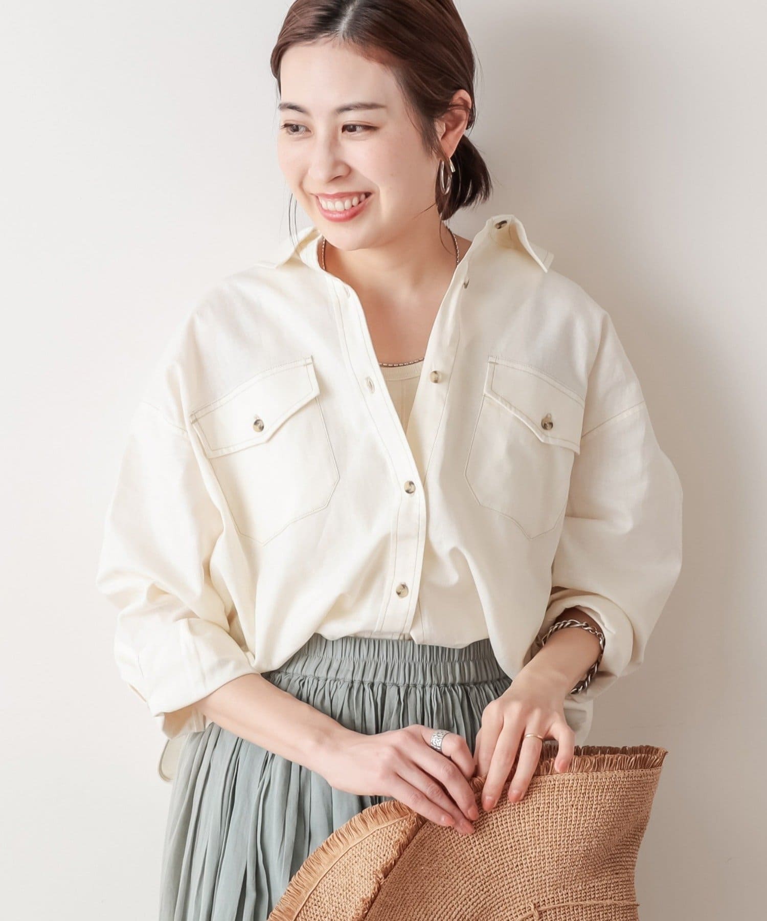 説明動画有 Osoro コットンリネンbigサファリシャツ Ciaopanic Typy チャオパニックティピー レディース Pal Closet パルクローゼット パルグループ公式ファッション通販サイト