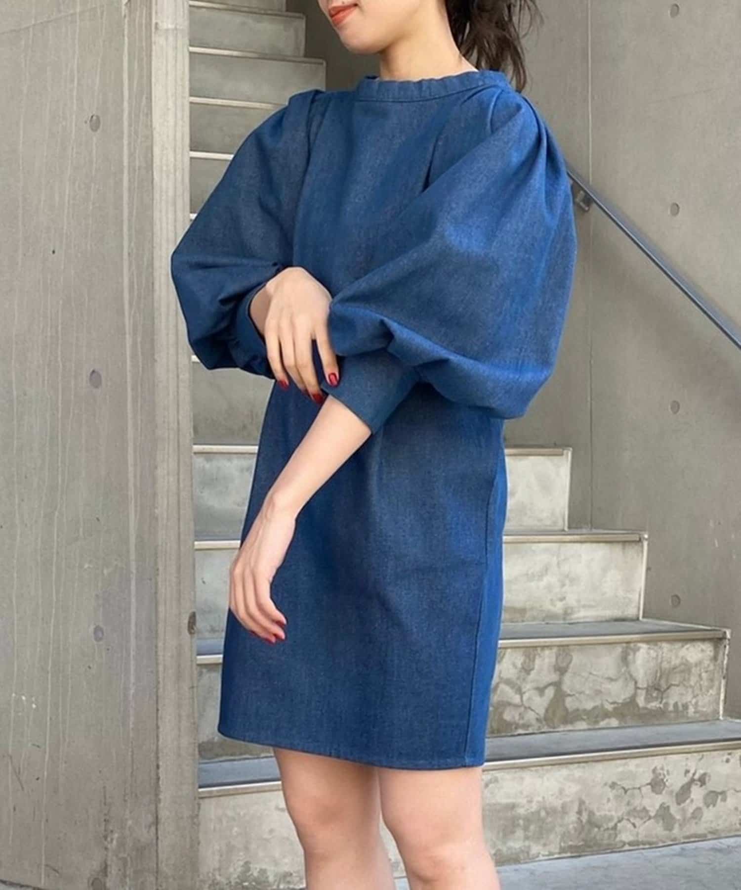 パワショルデニムミニワンピース Who S Who Chico フーズフーチコ レディース Pal Closet パルクローゼット パルグループ公式ファッション通販サイト