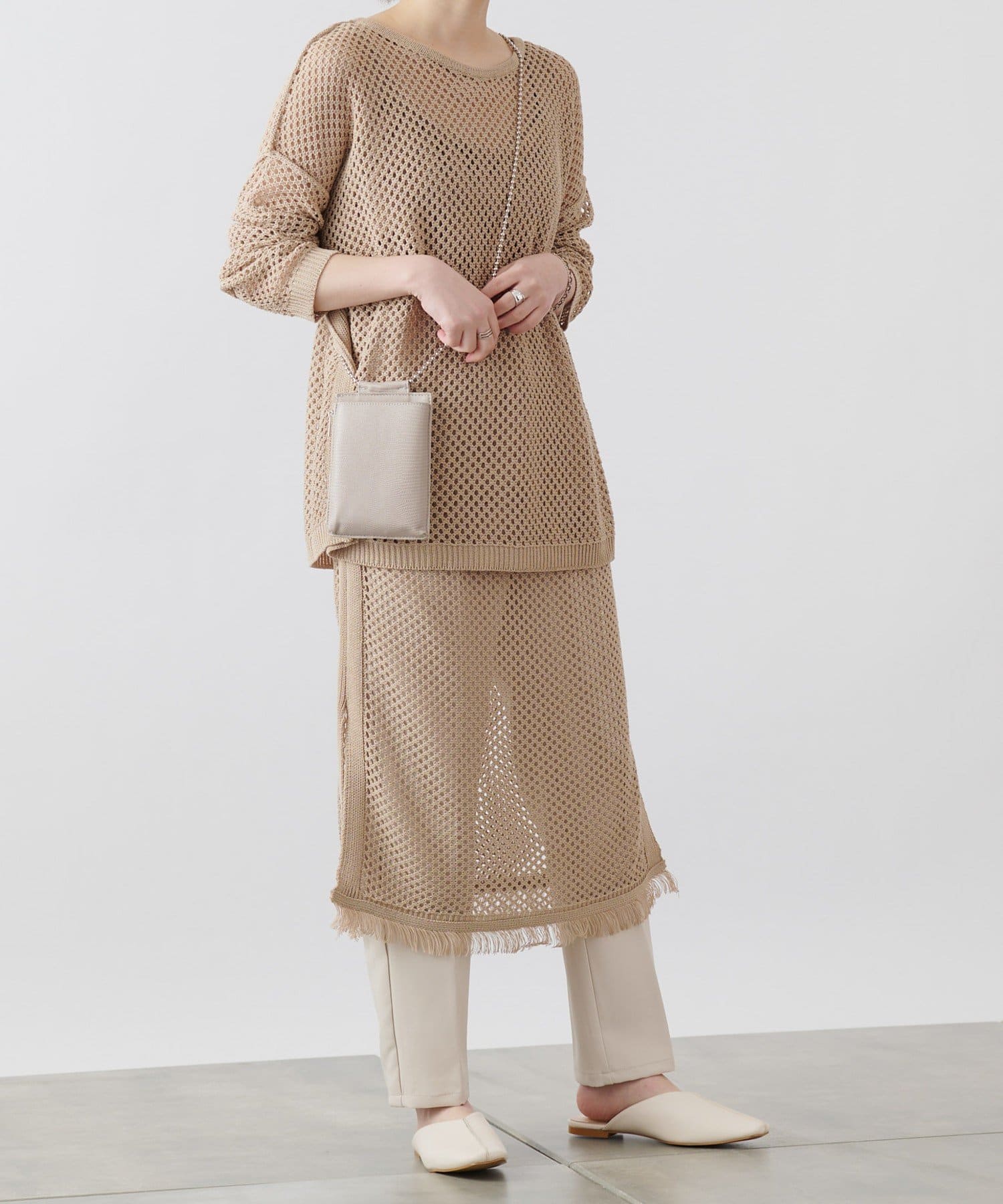 メッシュニットキャミワンピース Colony 2139 コロニー トゥーワンスリーナイン レディース Pal Closet パルクローゼット パルグループ公式ファッション通販サイト