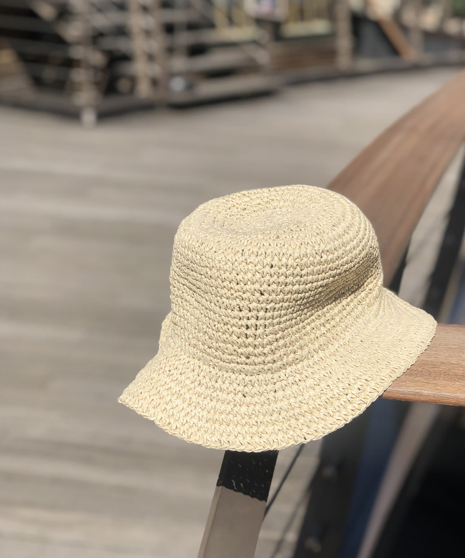 un dix cors(アンディコール) 【毎日のスタイリングに合わせやすい】ペーパーバケットハット