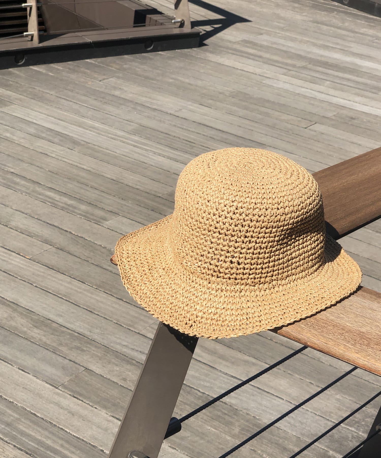 un dix cors(アンディコール) 【毎日のスタイリングに合わせやすい】ペーパーバケットハット