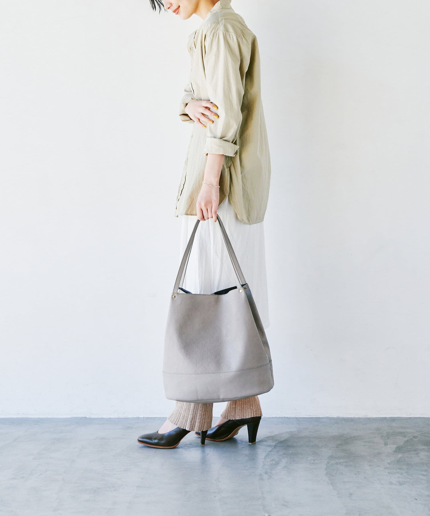 モノグラムプレスバケットトートバッグ Ce 818 Russet ラシット レディース Pal Closet パルクローゼット パルグループ公式ファッション通販サイト