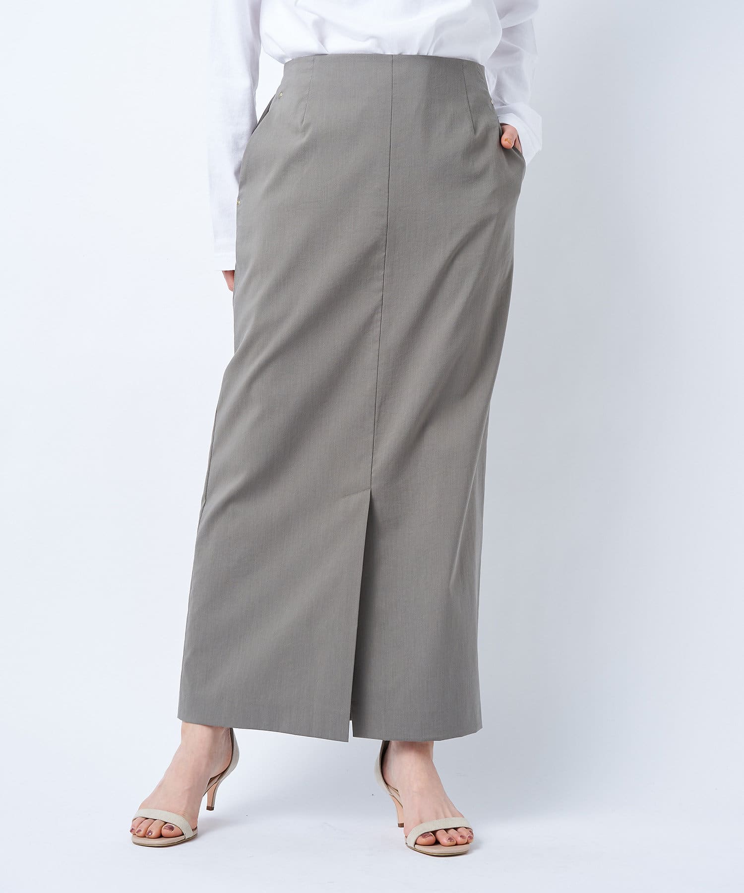 un dix cors(アンディコール) 【すっきりシルエットでスタイルアップ】ナローマキシスカート