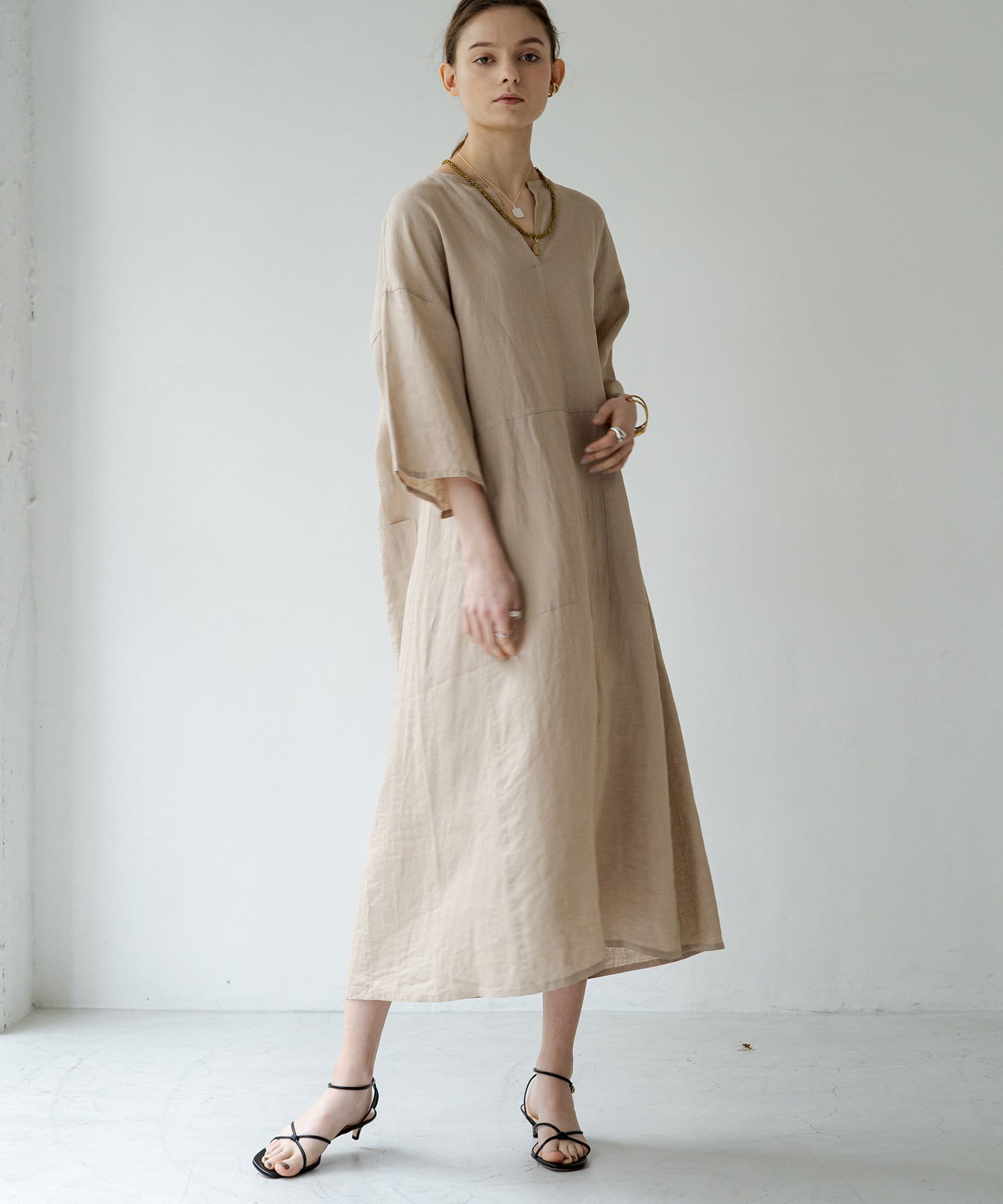 Ticca ティッカ キーネックロングワンピース Loungedress ラウンジドレス レディース Pal Closet パルクローゼット パルグループ公式ファッション通販サイト