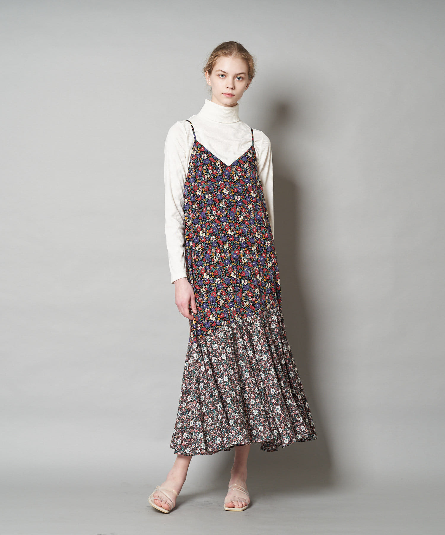 2トーンフラワーキャミワンピース Ciaopanic チャオパニック レディース Pal Closet パルクローゼット パルグループ公式ファッション通販サイト