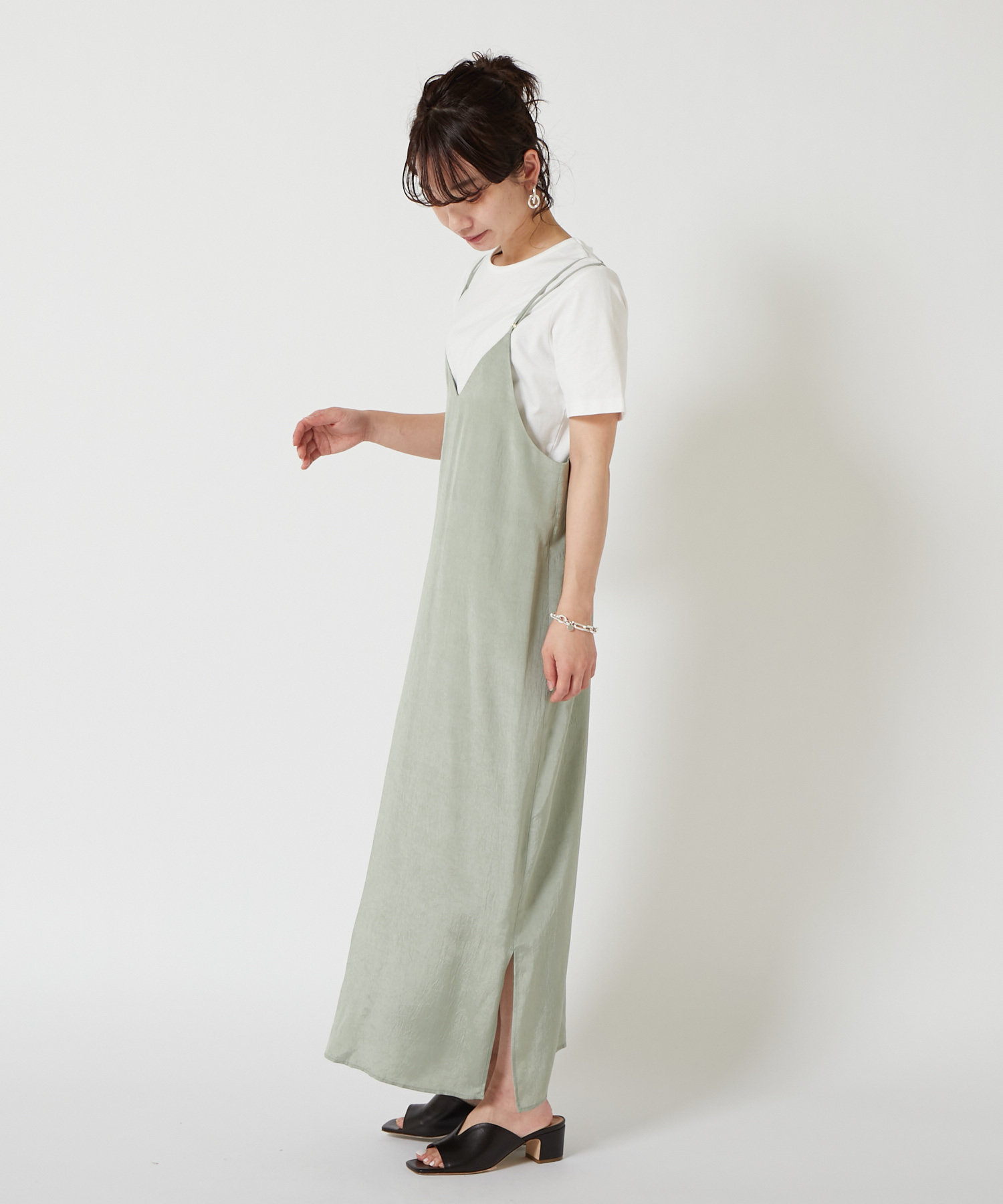 やわらかくキレイに バッククロスキャミワンピース Collage Gallardagalante コラージュ ガリャルダガランテ レディース Pal Closet パルクローゼット パルグループ公式ファッション通販サイト