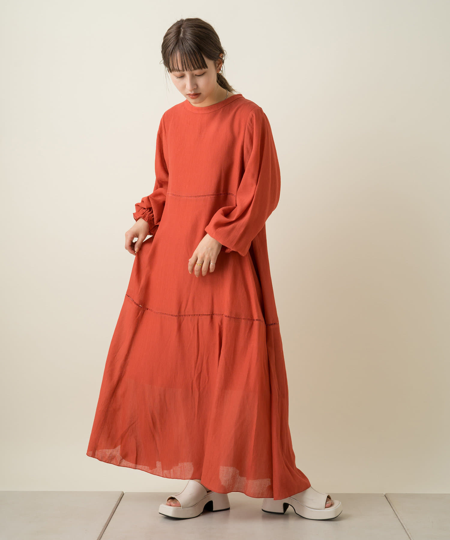 楊柳ティアードハシゴレースワンピース Kastane カスタネ レディース Pal Closet パルクローゼット パルグループ公式ファッション通販サイト