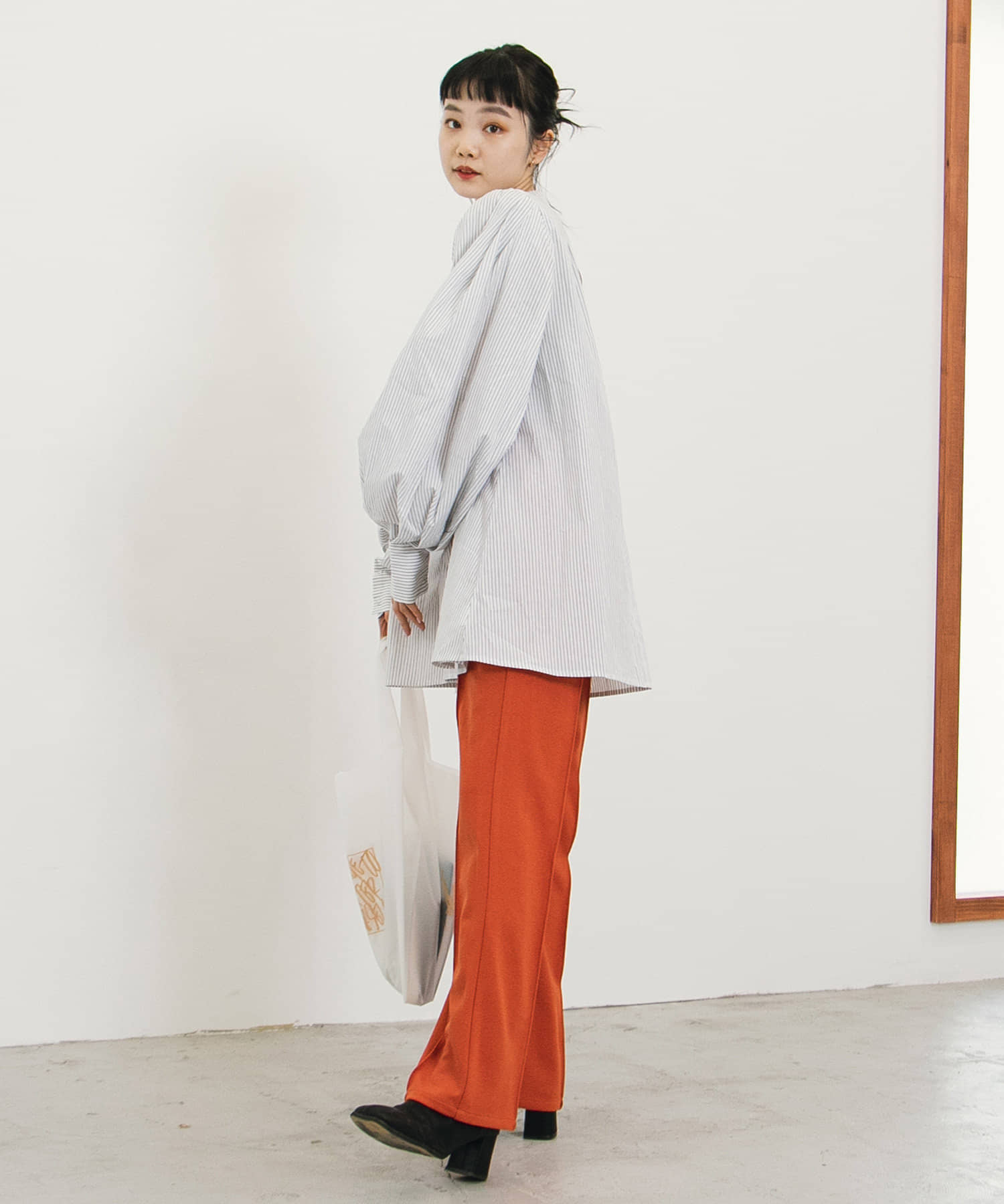 タックボリュームストライプブラウス Kastane カスタネ レディース Pal Closet パルクローゼット パルグループ公式ファッション通販サイト