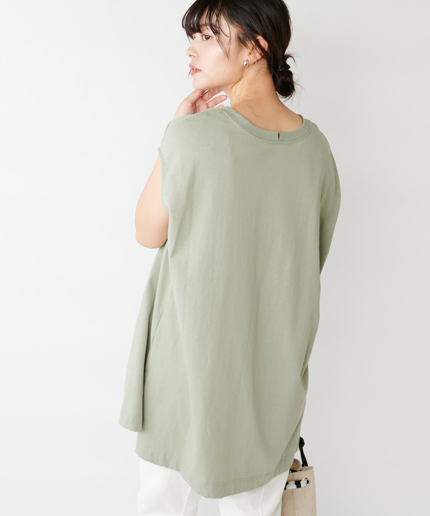 間のびしないバランス フレンチスリーブチュニックtシャツ Collage Gallardagalante コラージュ ガリャルダガランテ レディース Pal Closet パルクローゼット パルグループ公式ファッション通販サイト