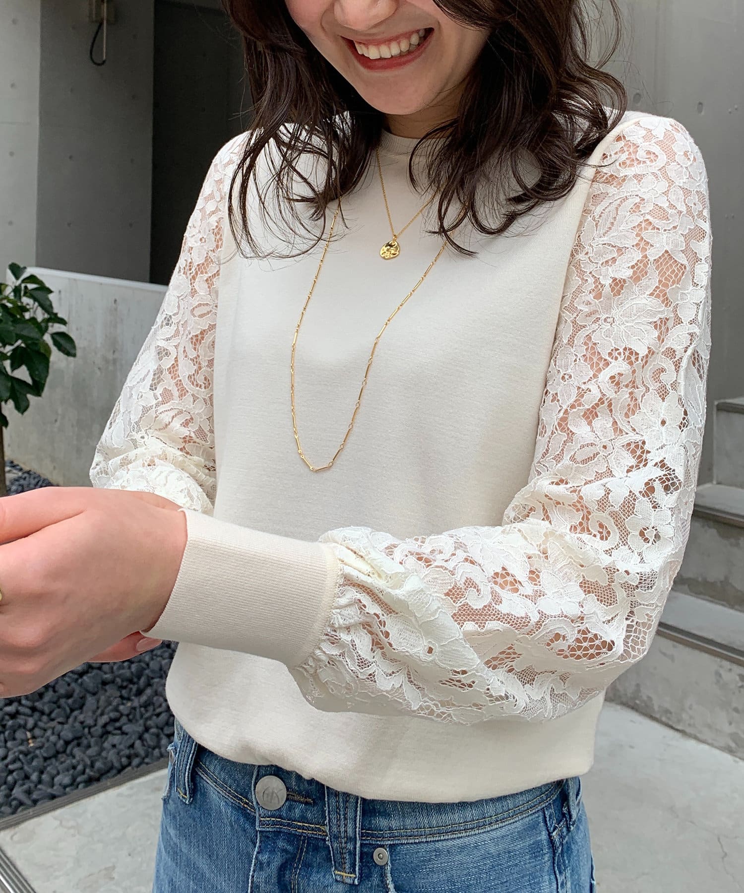 袖レースニット Loungedress ラウンジドレス レディース Pal Closet パルクローゼット パルグループ公式ファッション通販サイト