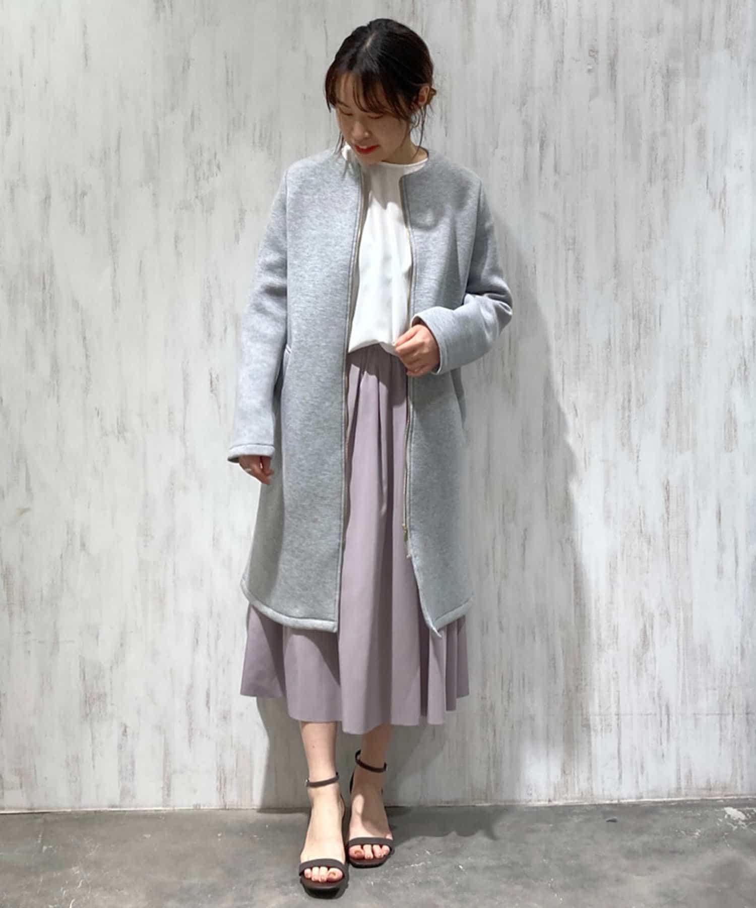 un dix cors(アンディコール) 動画付き【《軽い生地感で着心地抜群》手洗い可】ダンボールZIPコート