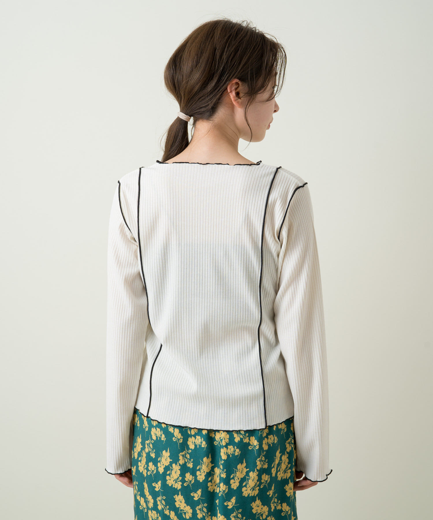 配色メロウリブカットソー Kastane カスタネ レディース Pal Closet パルクローゼット パルグループ公式ファッション通販サイト