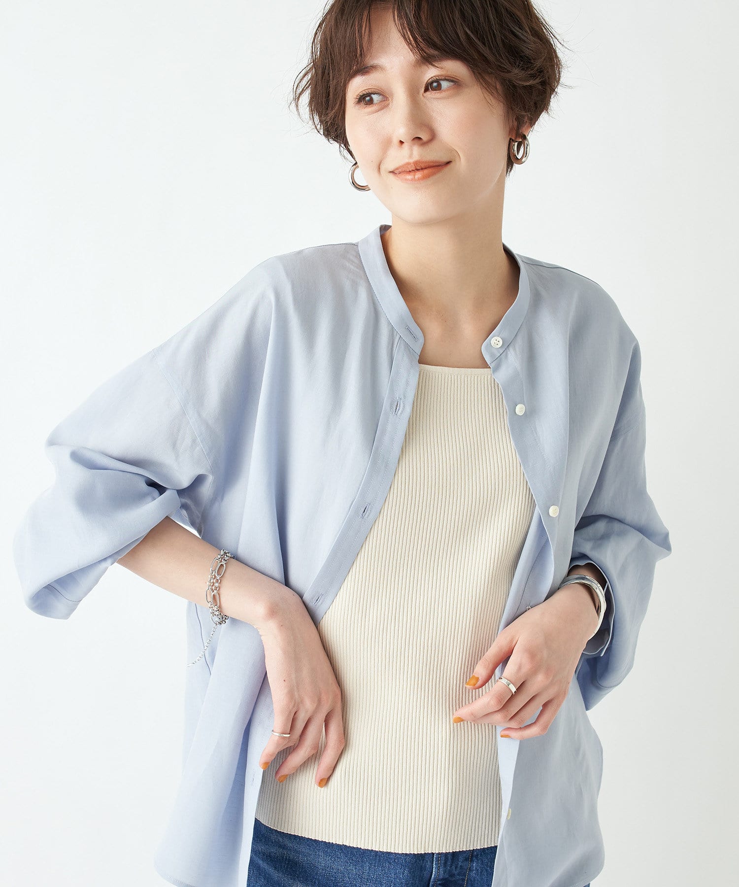 un dix cors(アンディコール) 【お洒落見えする万能アイテム】リブニットタンク