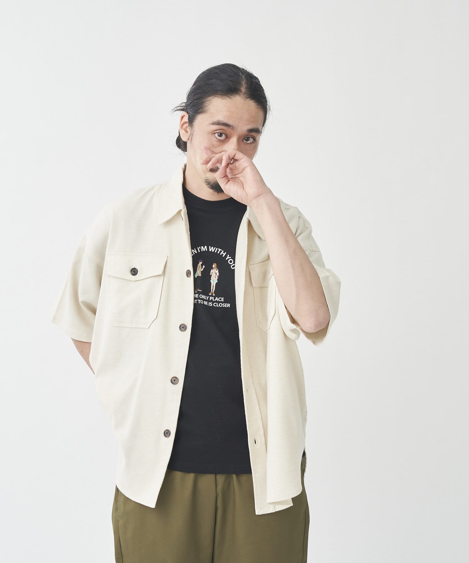 綿麻半袖cpoシャツジャケット Cpcm シーピーシーエム メンズ Pal Closet パルクローゼット パルグループ公式ファッション通販サイト
