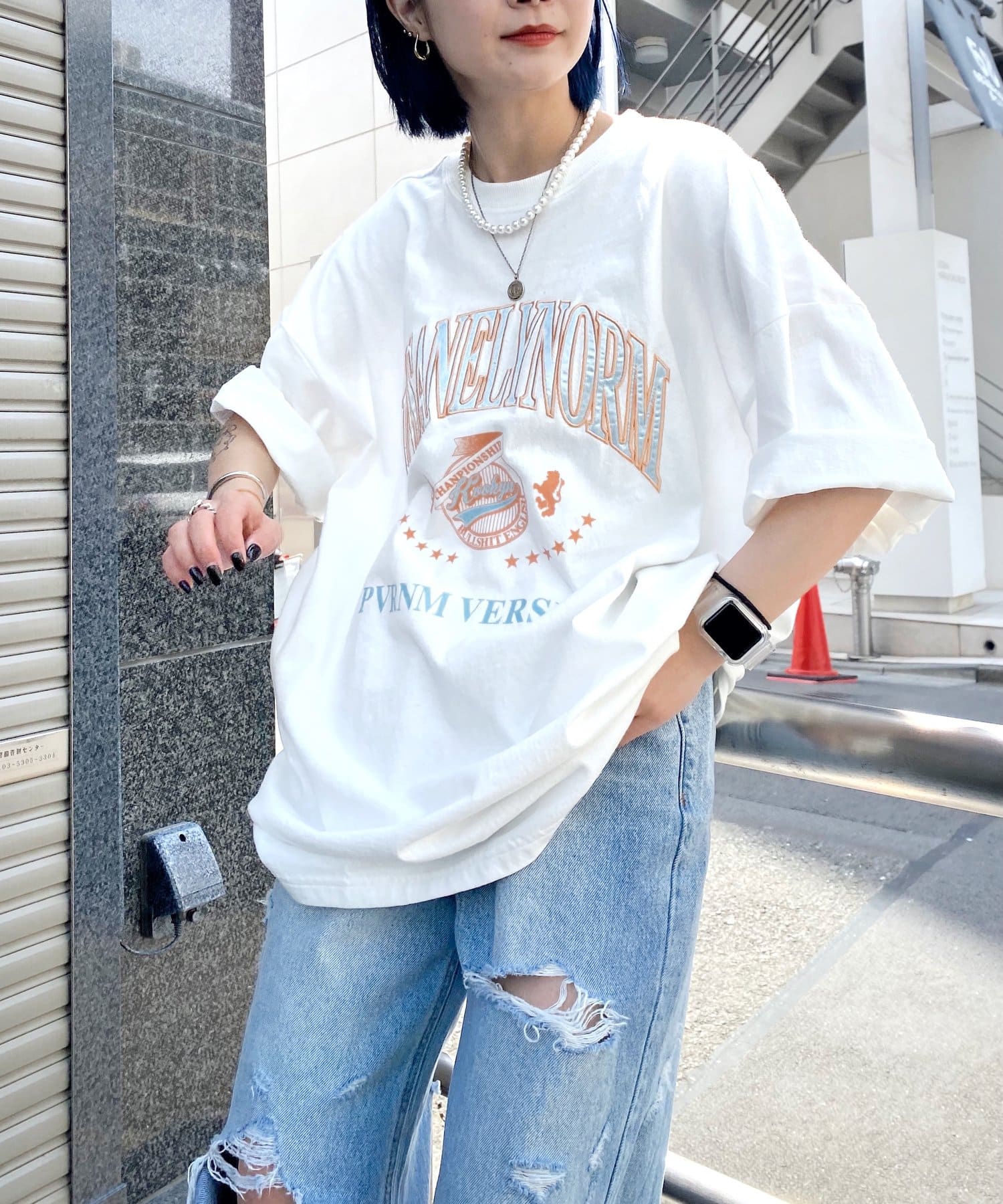 KOOKY'N/クーキー】刺繍viesityカレッジTEE | WHO'S WHO gallery