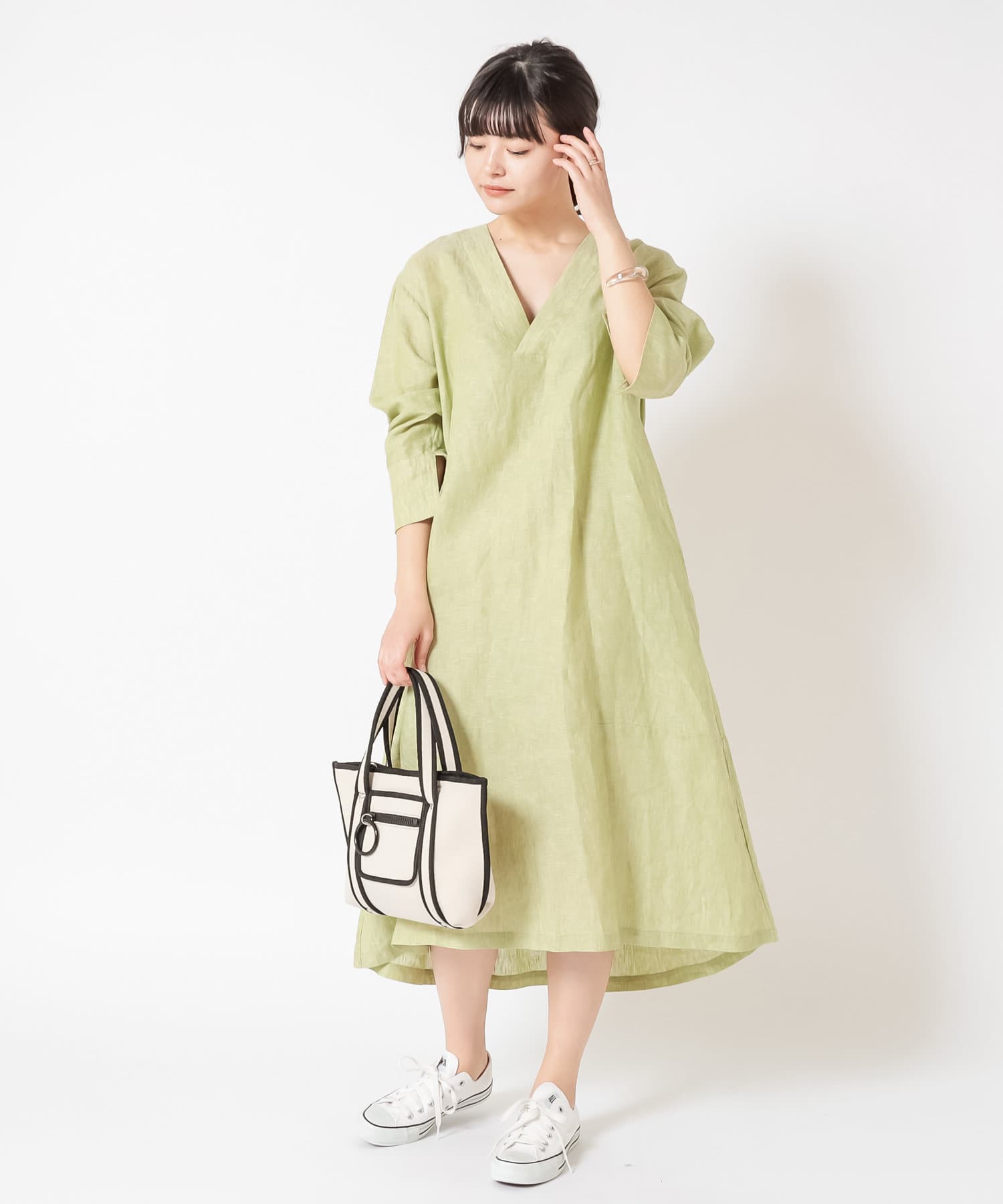 シンプルに素材を活かした リネンワンピース Collage Gallardagalante コラージュ ガリャルダガランテ レディース Pal Closet パルクローゼット パルグループ公式ファッション通販サイト