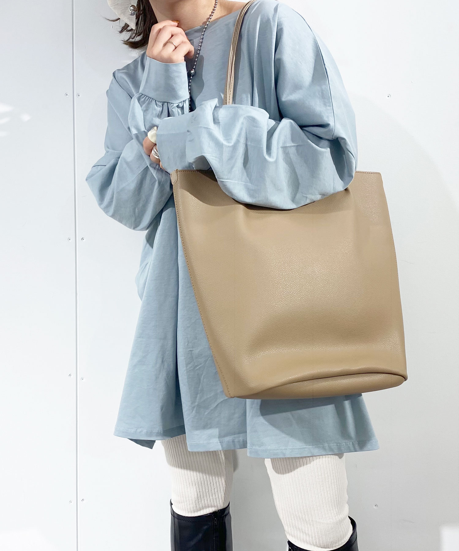 Lattice(ラティス) フェイクレザートートバッグ