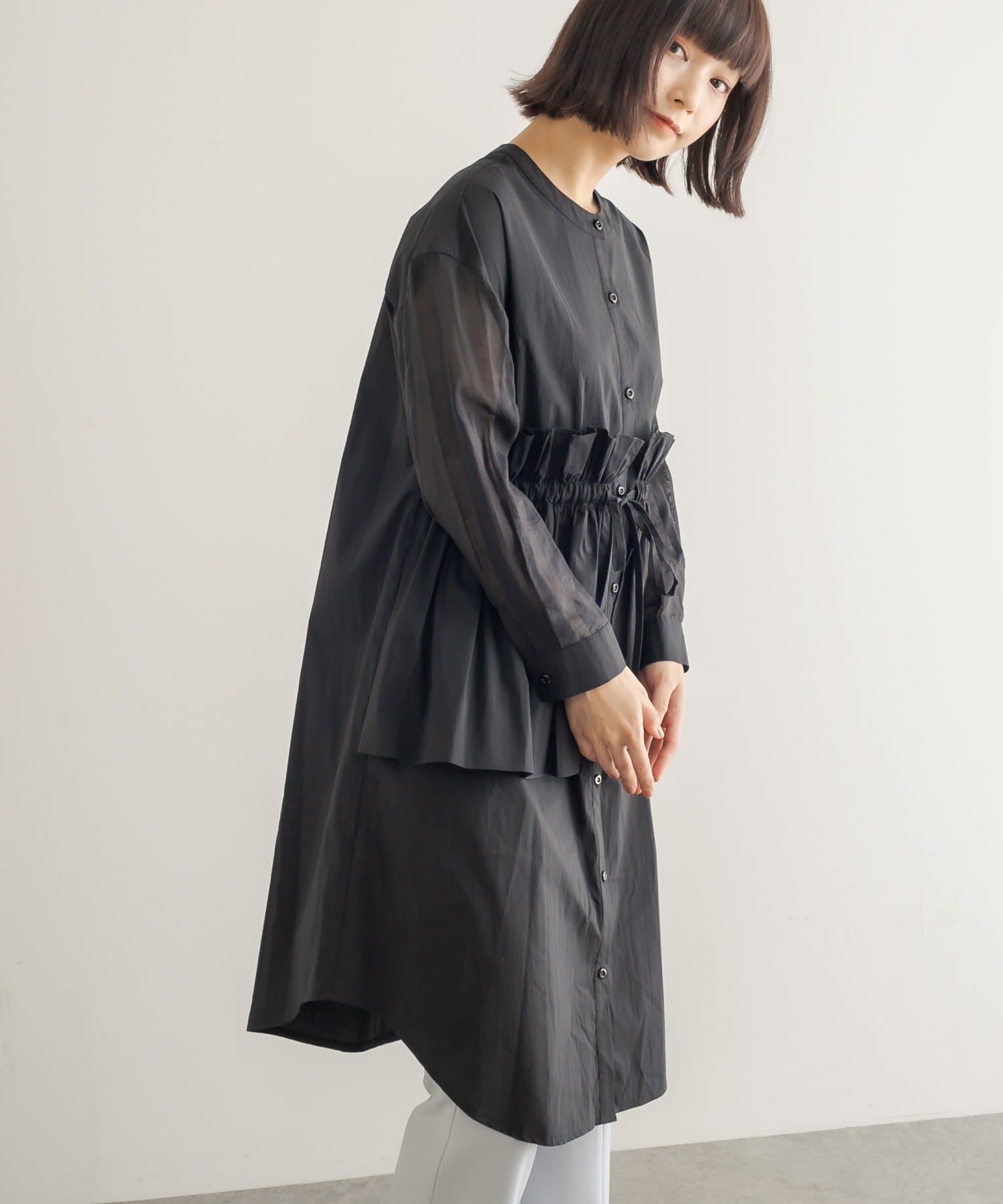 シアースリーブウエストギャザーシャツワンピース Lui S ルイス レディース Pal Closet パルクローゼット パルグループ公式ファッション通販サイト