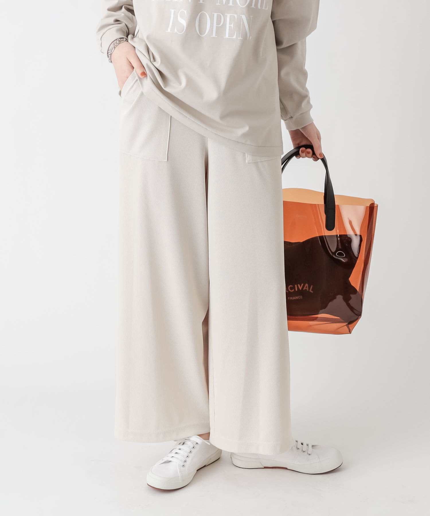 un dix cors(アンディコール) 【リラクシーな大人カジュアルに】ベイカーイージーパンツ