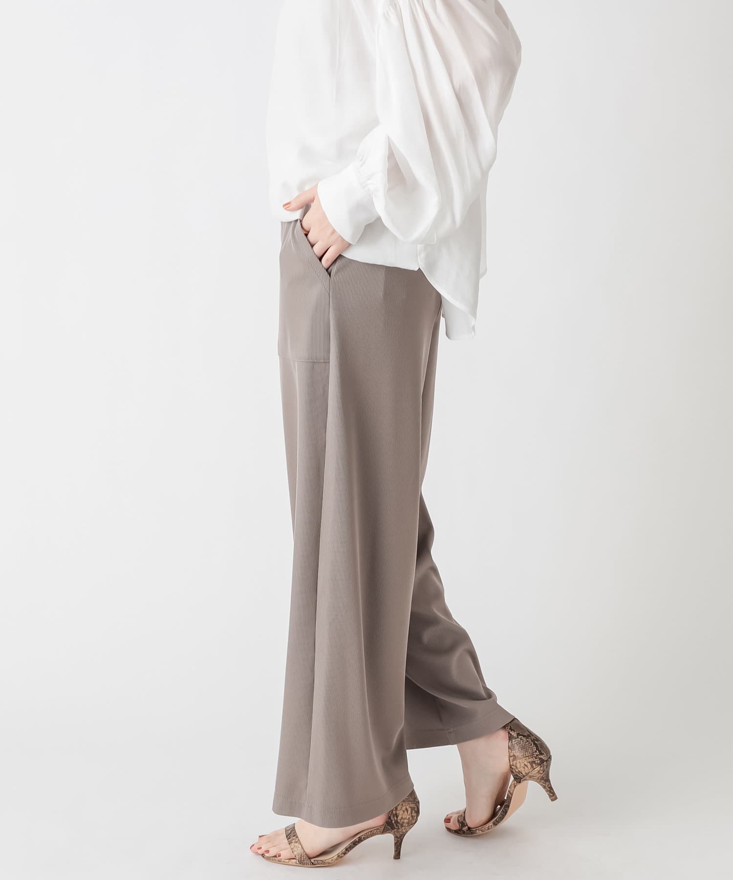 un dix cors(アンディコール) 【リラクシーな大人カジュアルに】ベイカーイージーパンツ