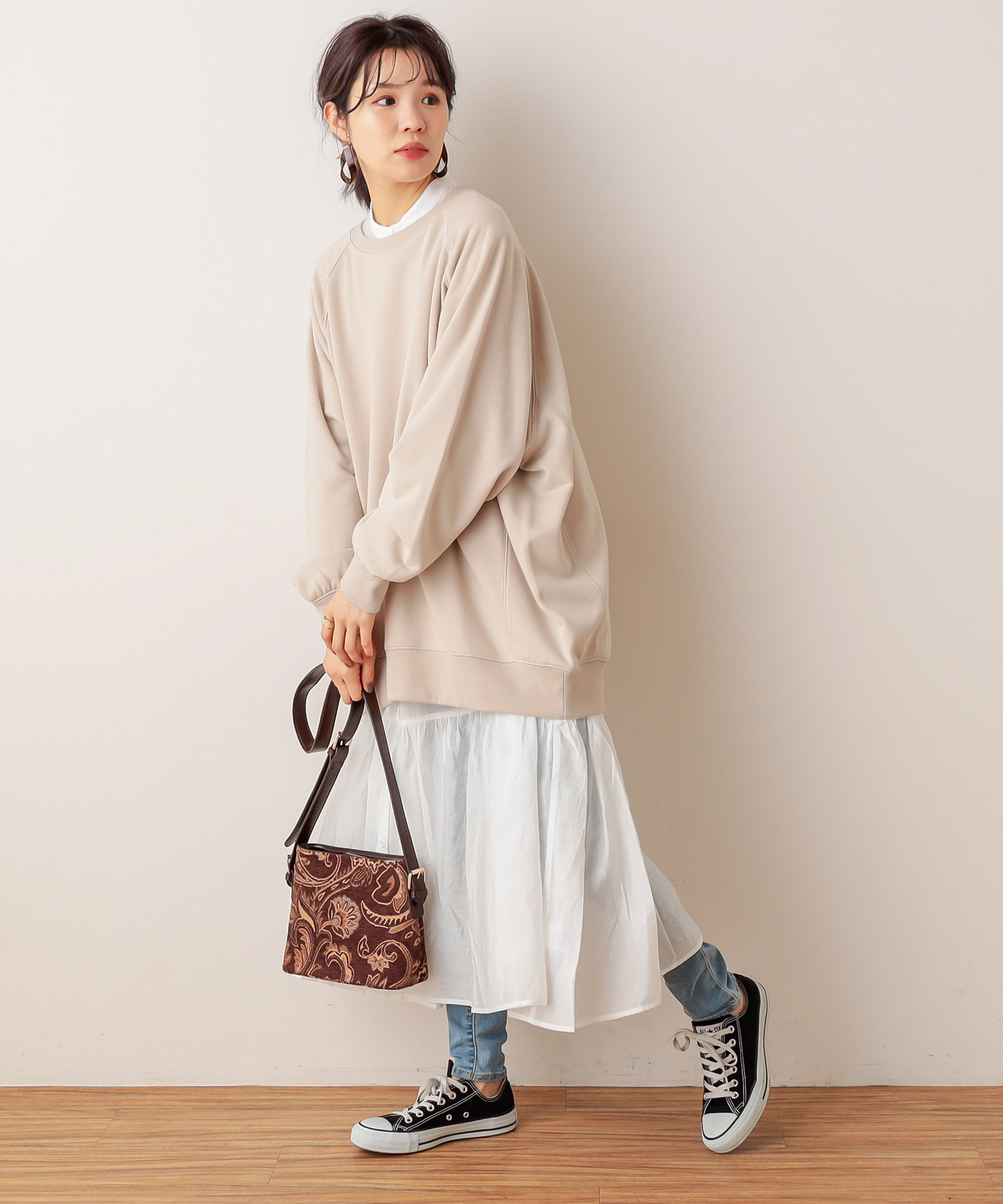 シアー羽織ワンピース Nice Claup Outlet ナイスクラップ アウトレット レディース Pal Closet パルクローゼット パルグループ公式ファッション通販サイト