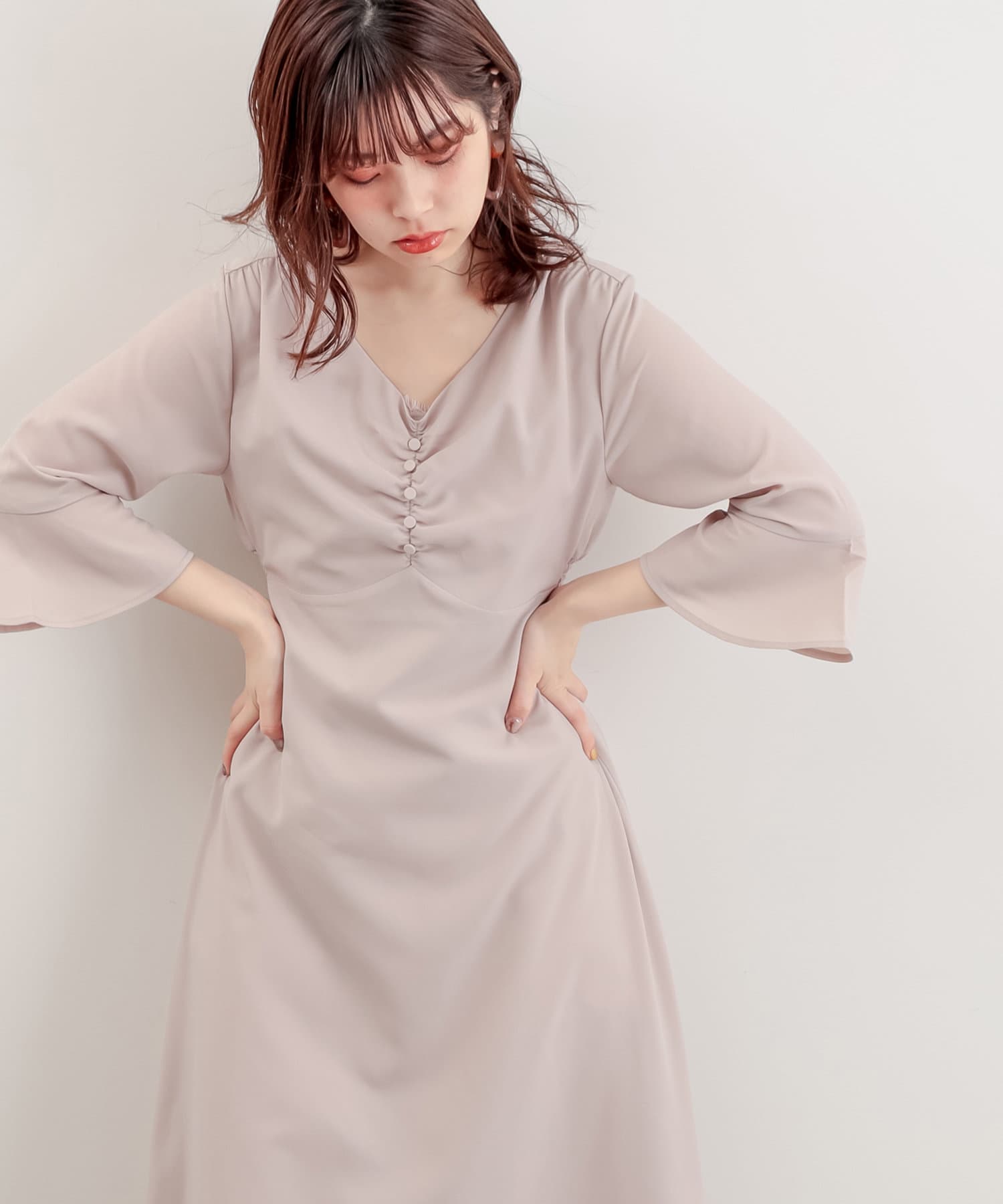 Web限定 胸くしゅすっきりaラインレディワンピース Natural Couture ナチュラルクチュール レディース Pal Closet パルクローゼット パルグループ公式ファッション通販サイト