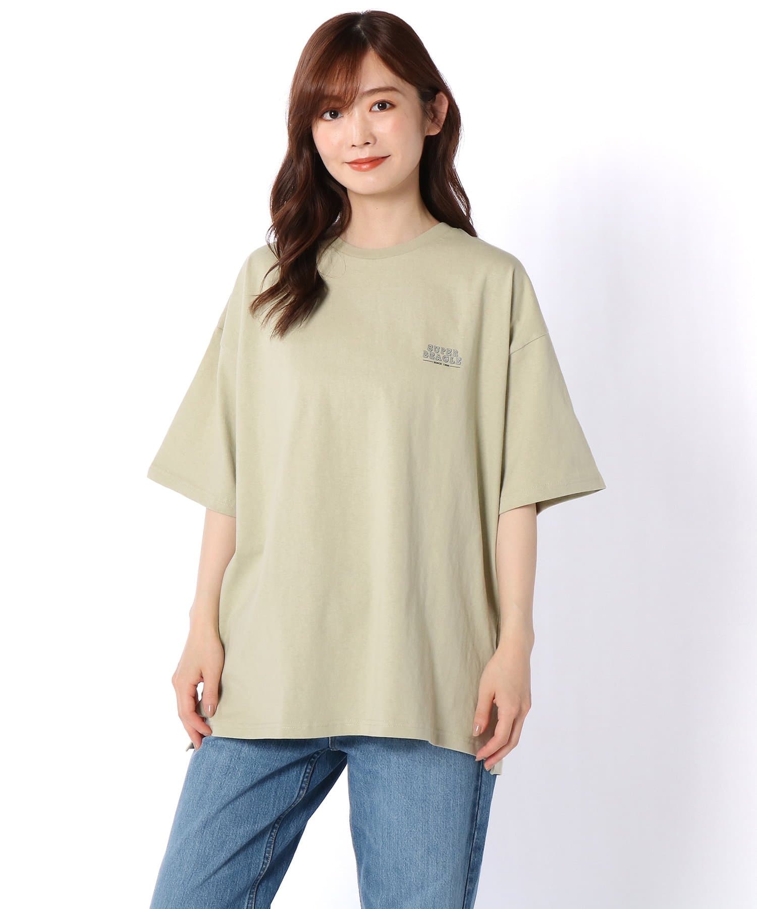 Snoopy スヌーピー バックプリント オーバーtシャツ Daily Russet デイリー ラシット レディース Pal Closet パルクローゼット パルグループ公式ファッション通販サイト