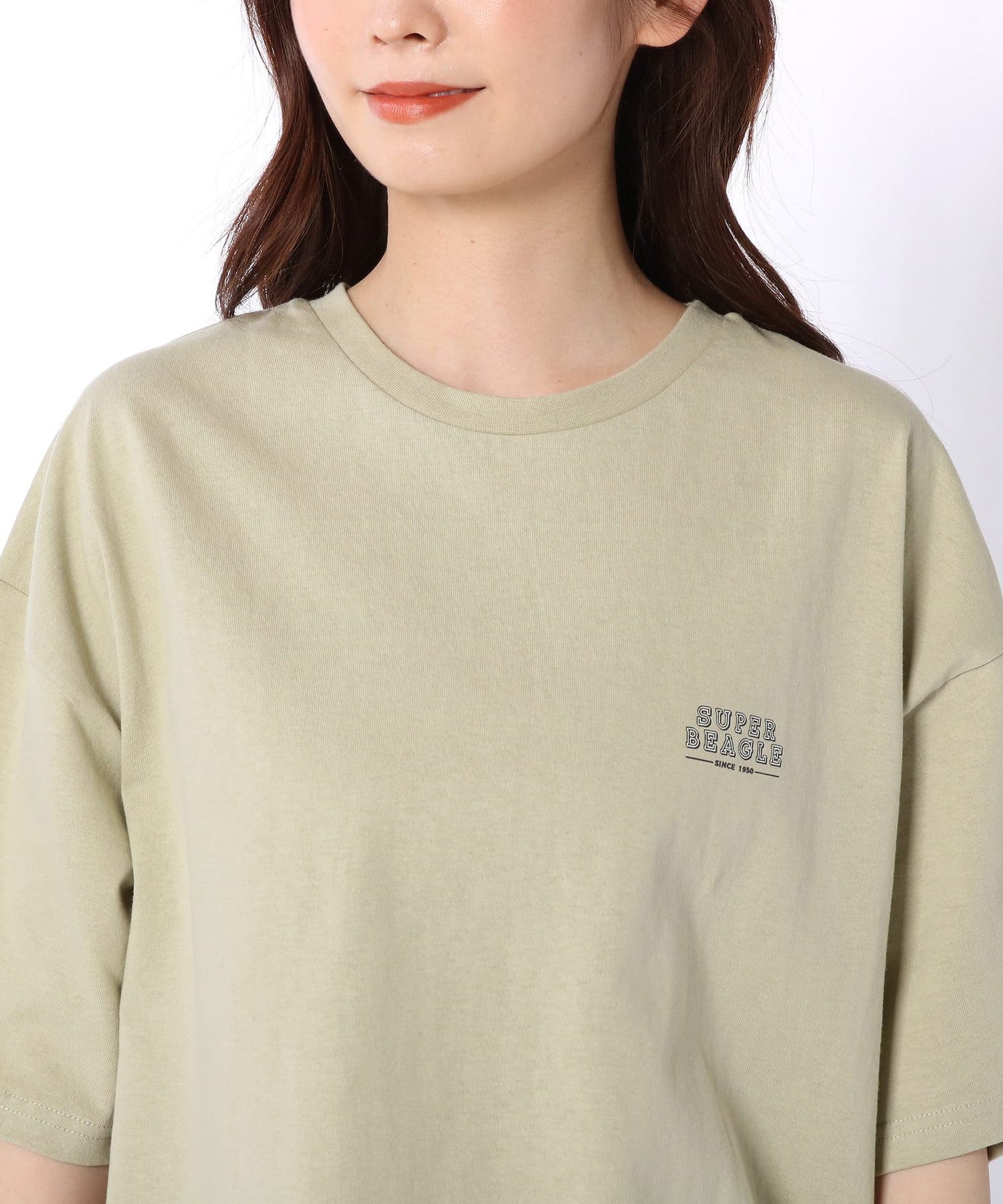 Snoopy スヌーピー バックプリント オーバーtシャツ Daily Russet デイリー ラシット レディース Pal Closet パルクローゼット パルグループ公式ファッション通販サイト