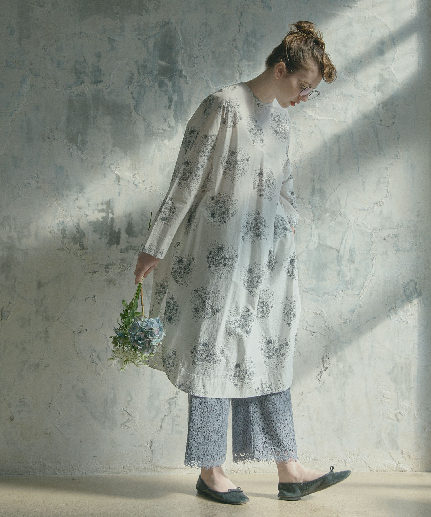 線描き花束プリントワンピース Pual Ce Cin ピュアルセシン レディース Pal Closet パルクローゼット パルグループ公式ファッション通販サイト