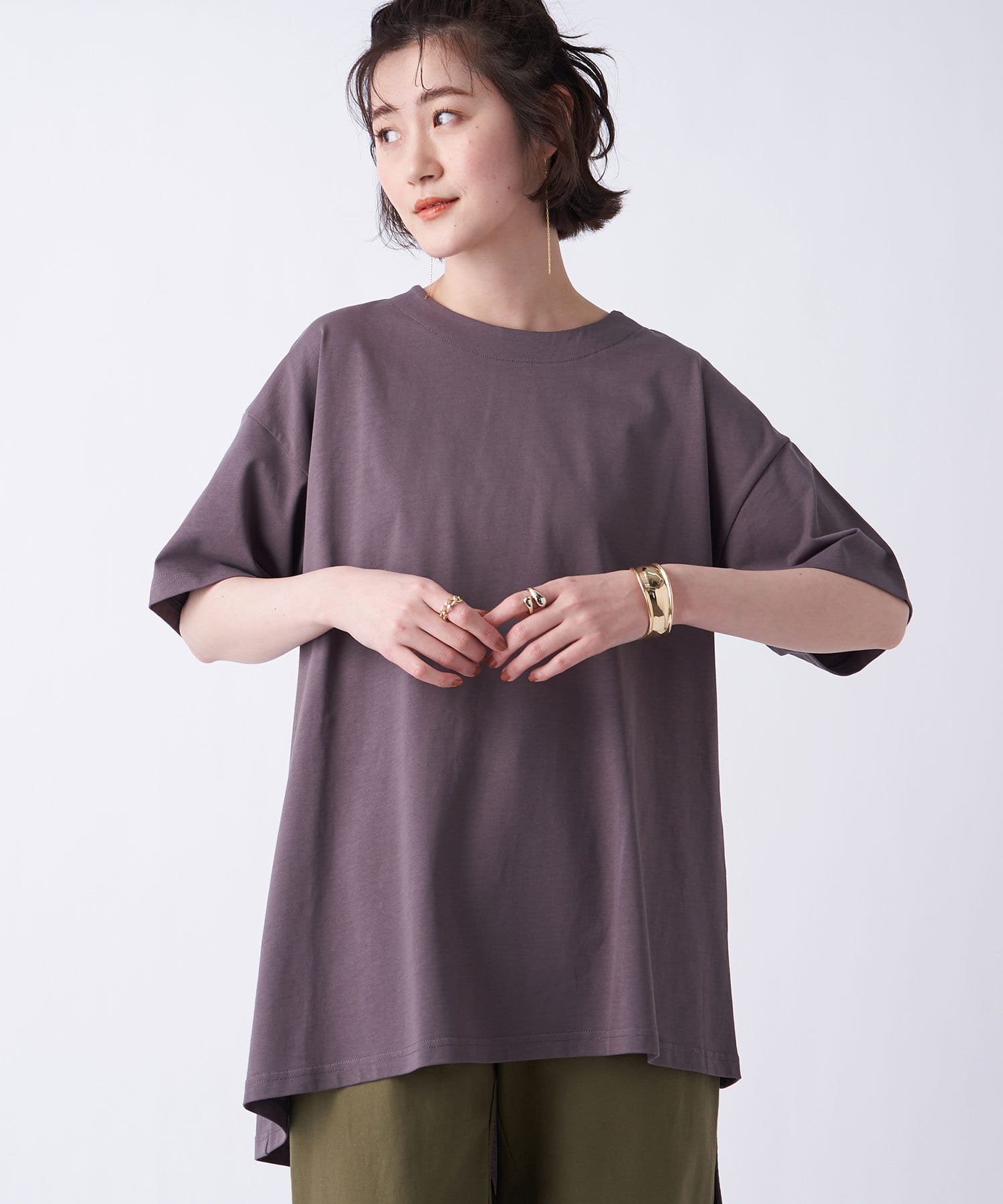 un dix cors(アンディコール) ここでしか手に入らない！【WEB限定・洗える】バックファスナーカットソー