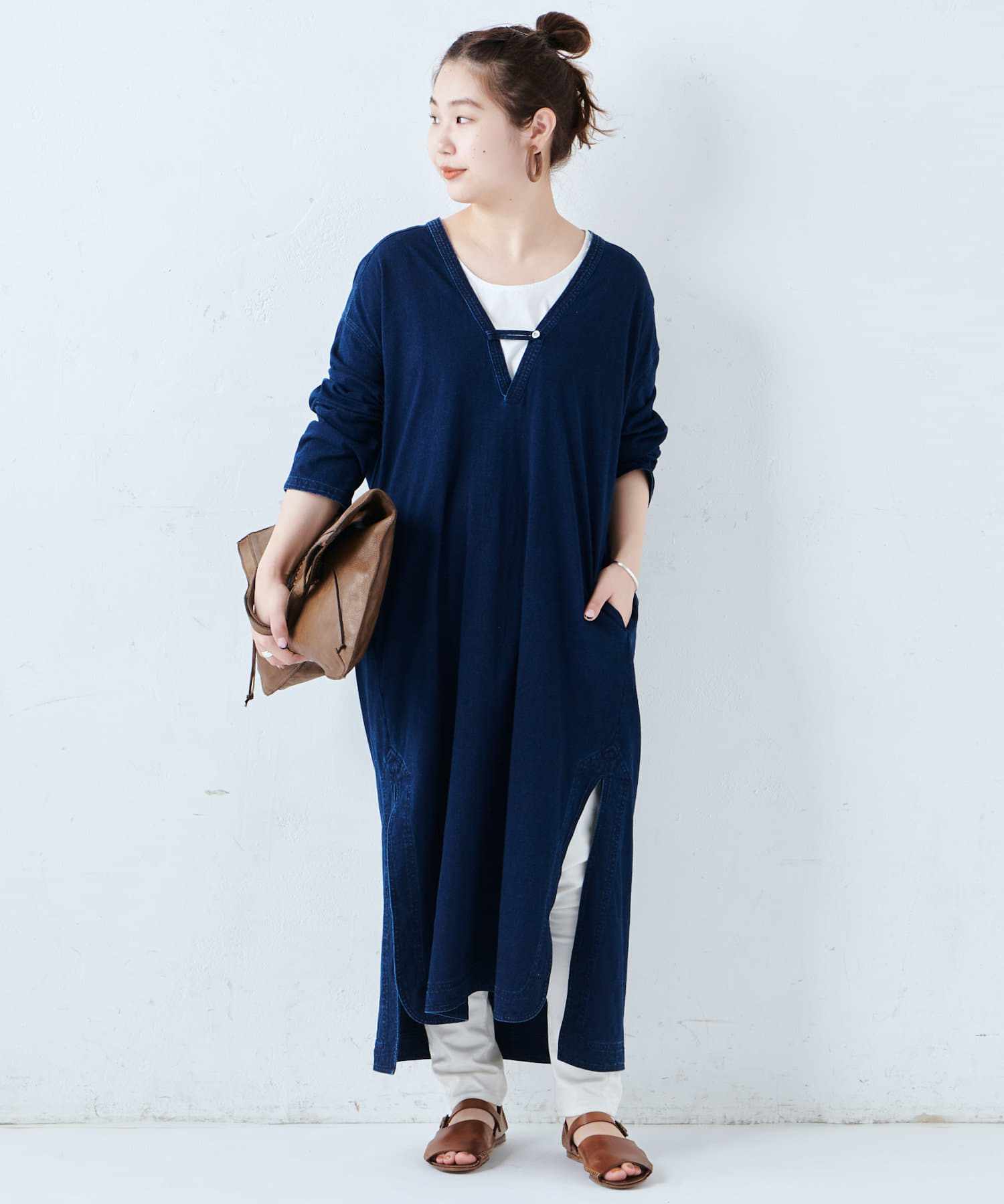 インディゴジャージーワンピース Beardsley ビアズリー レディース Pal Closet パルクローゼット パルグループ公式ファッション通販サイト