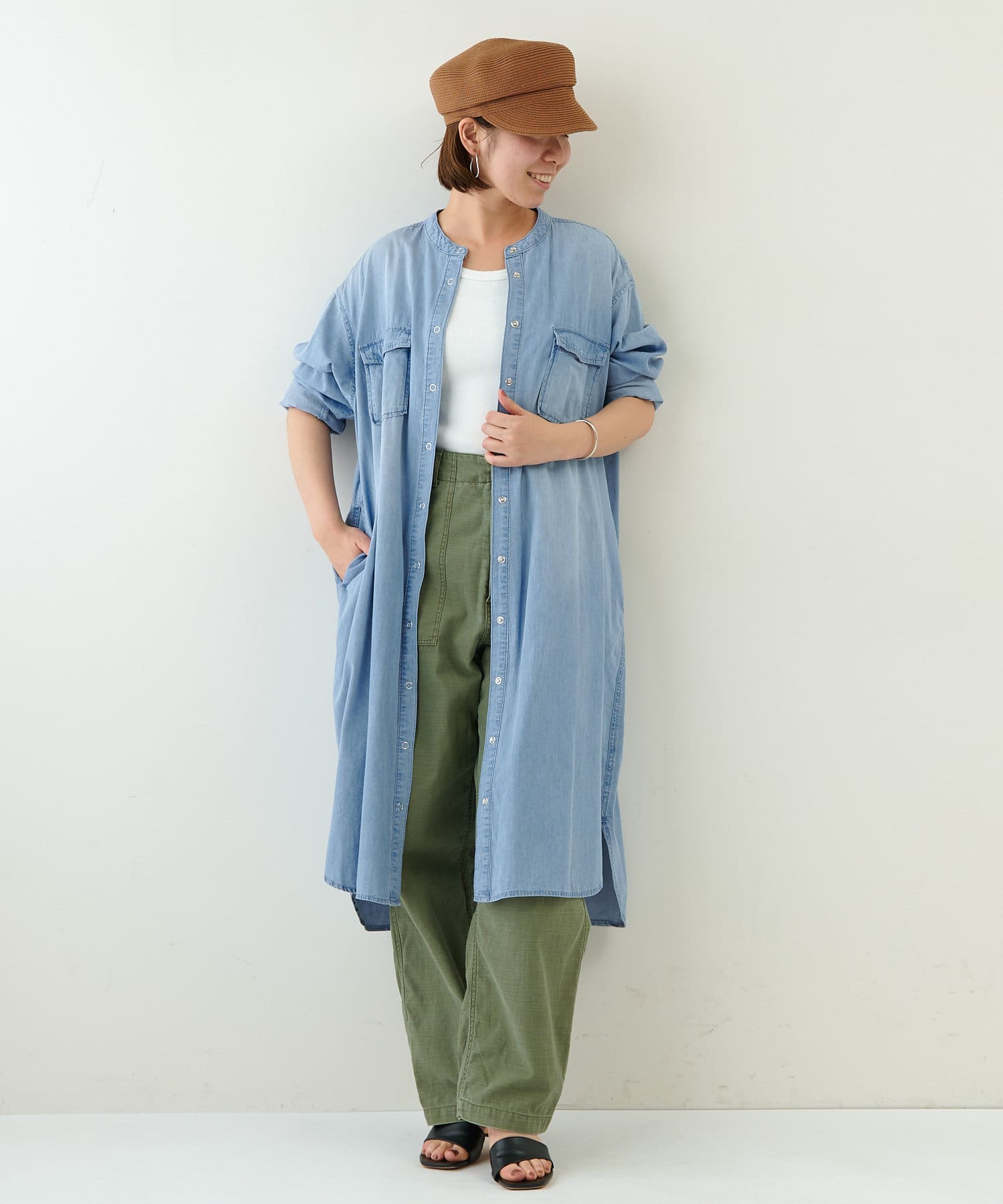 ライトデニムシャツワンピース Bonbazaar ボンバザール レディース Pal Closet パルクローゼット パルグループ公式ファッション通販サイト