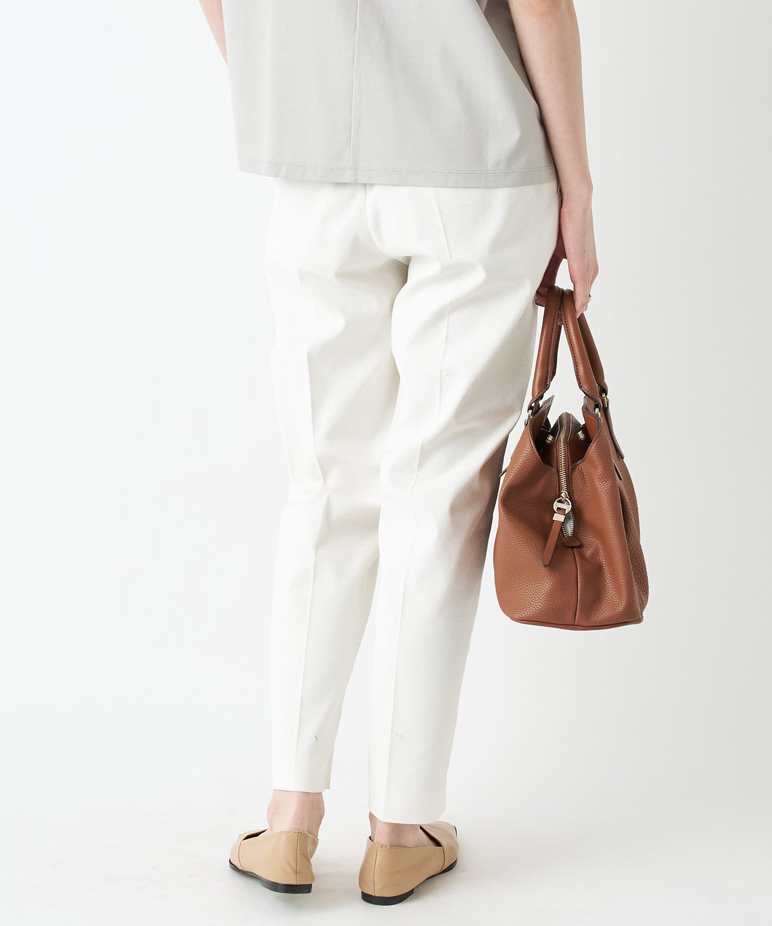 un dix cors(アンディコール) 【リラクシーな美脚パンツ】ボディシェルオックステーパード