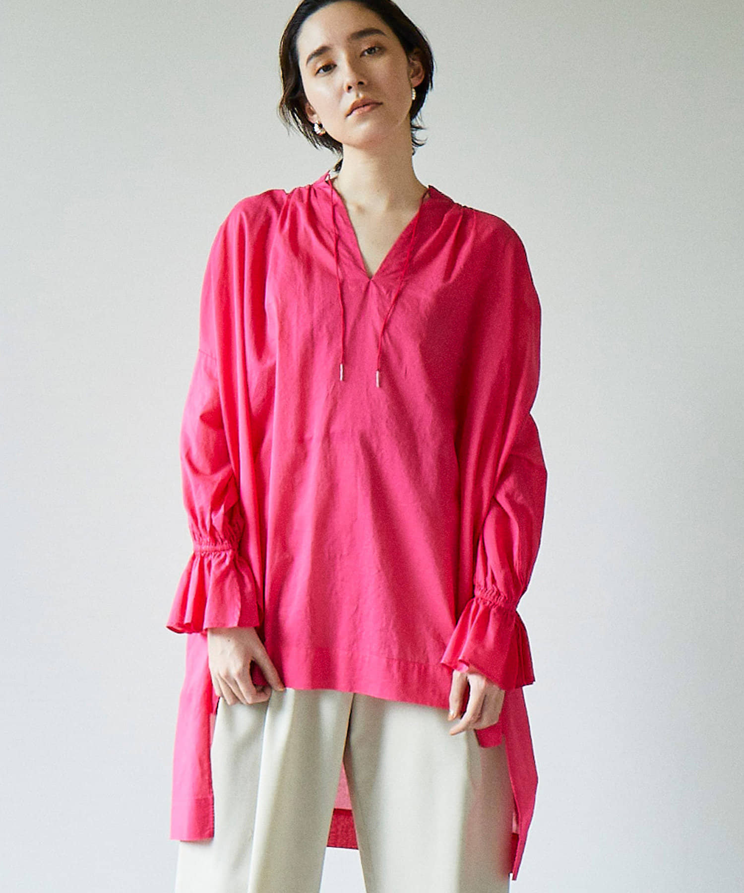 バックロングプルオーバーシャツ Gallardagalante ガリャルダガランテ レディース Pal Closet パルクローゼット パルグループ公式ファッション通販サイト