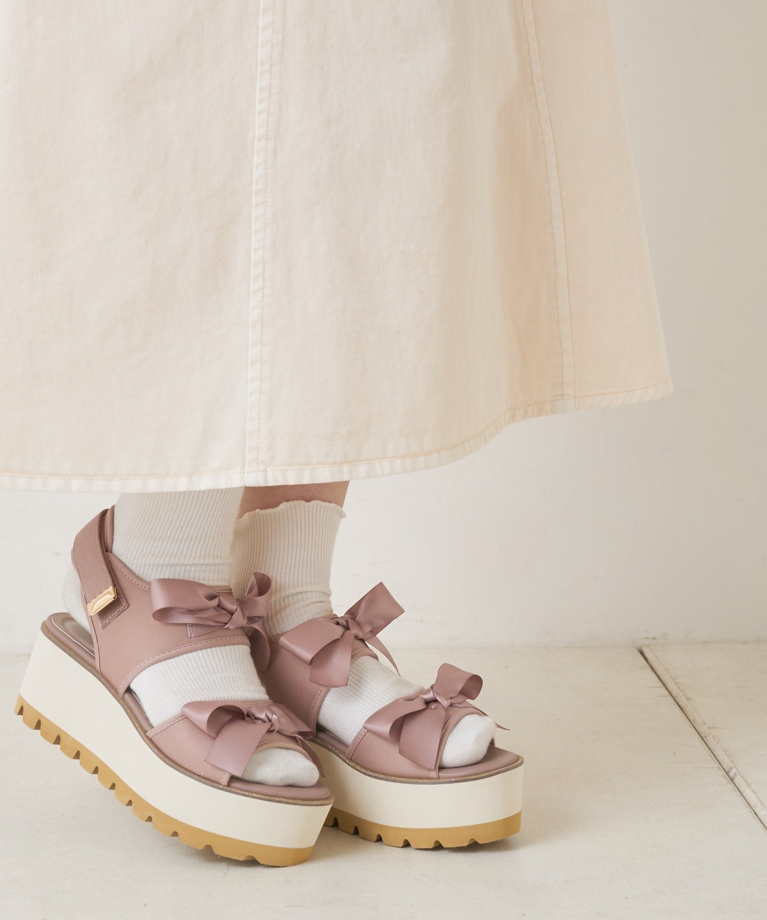 ダブルリボンサンダル Olive Des Olive オリーブ デ オリーブ レディース Pal Closet パルクローゼット パルグループ公式ファッション通販サイト