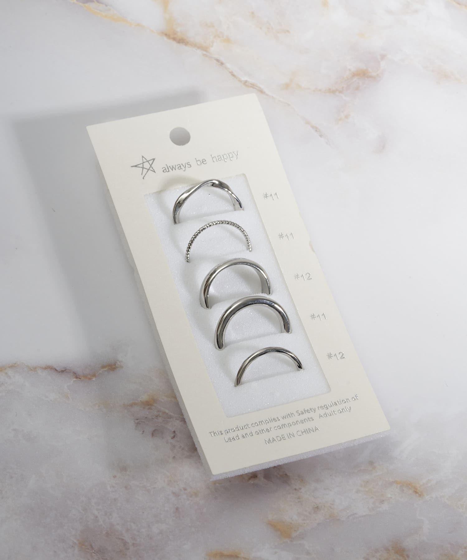 ロングセラーアイテムが一新 リング５本set 3coins スリーコインズ ライフスタイル Pal Closet パルクローゼット パルグループ公式ファッション通販サイト