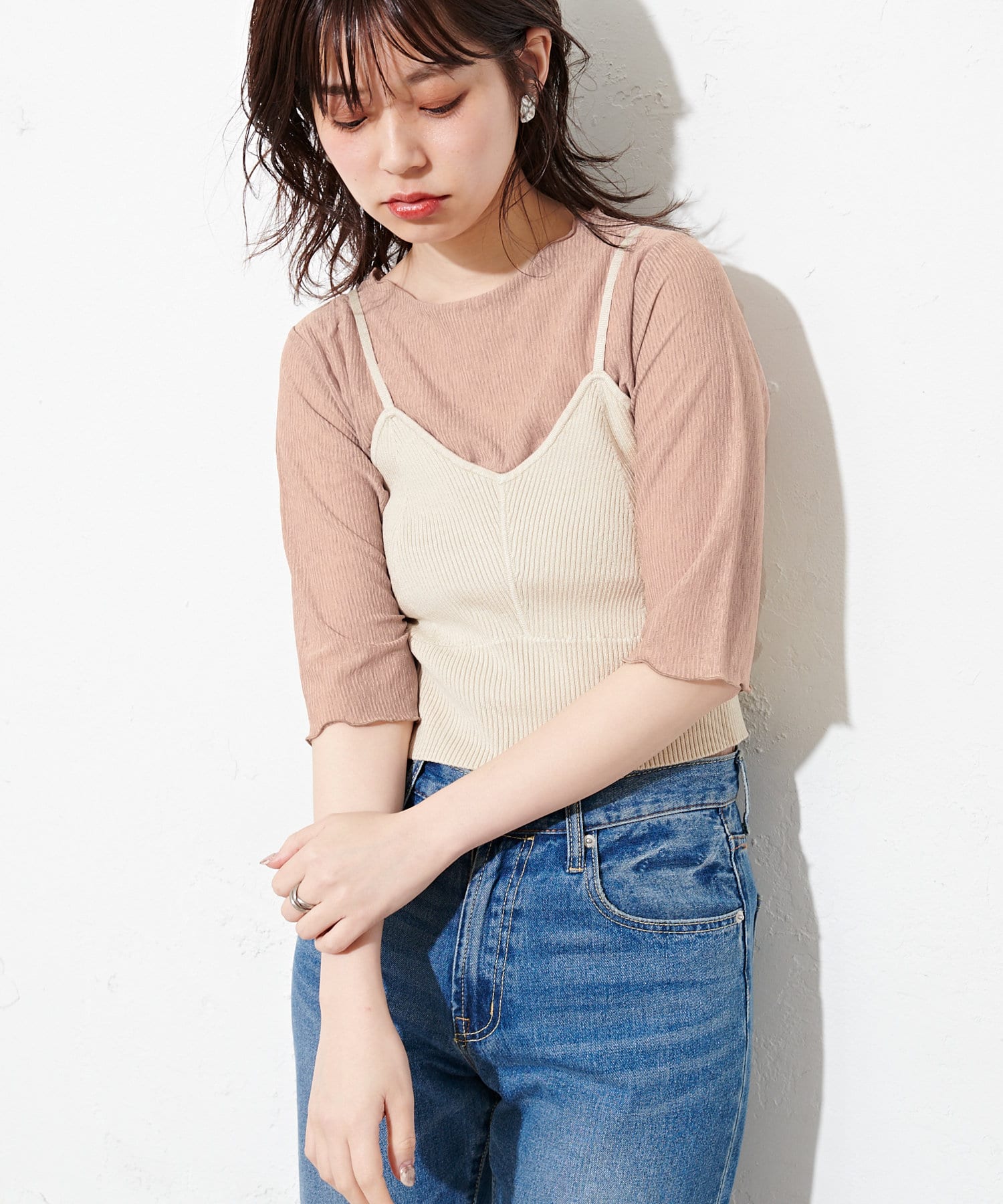 シアーメローT×ニットビスチェセット | natural couture(ナチュラルクチュール)レディース | PAL CLOSET(パルクローゼット) - パルグループ公式ファッション通販サイト シアーメローT×ニットビスチェセット | natural couture(ナチュラルクチュール)レディース | PAL CLOSET(パルクローゼット) - パルグループ公式ファッション通販サイト