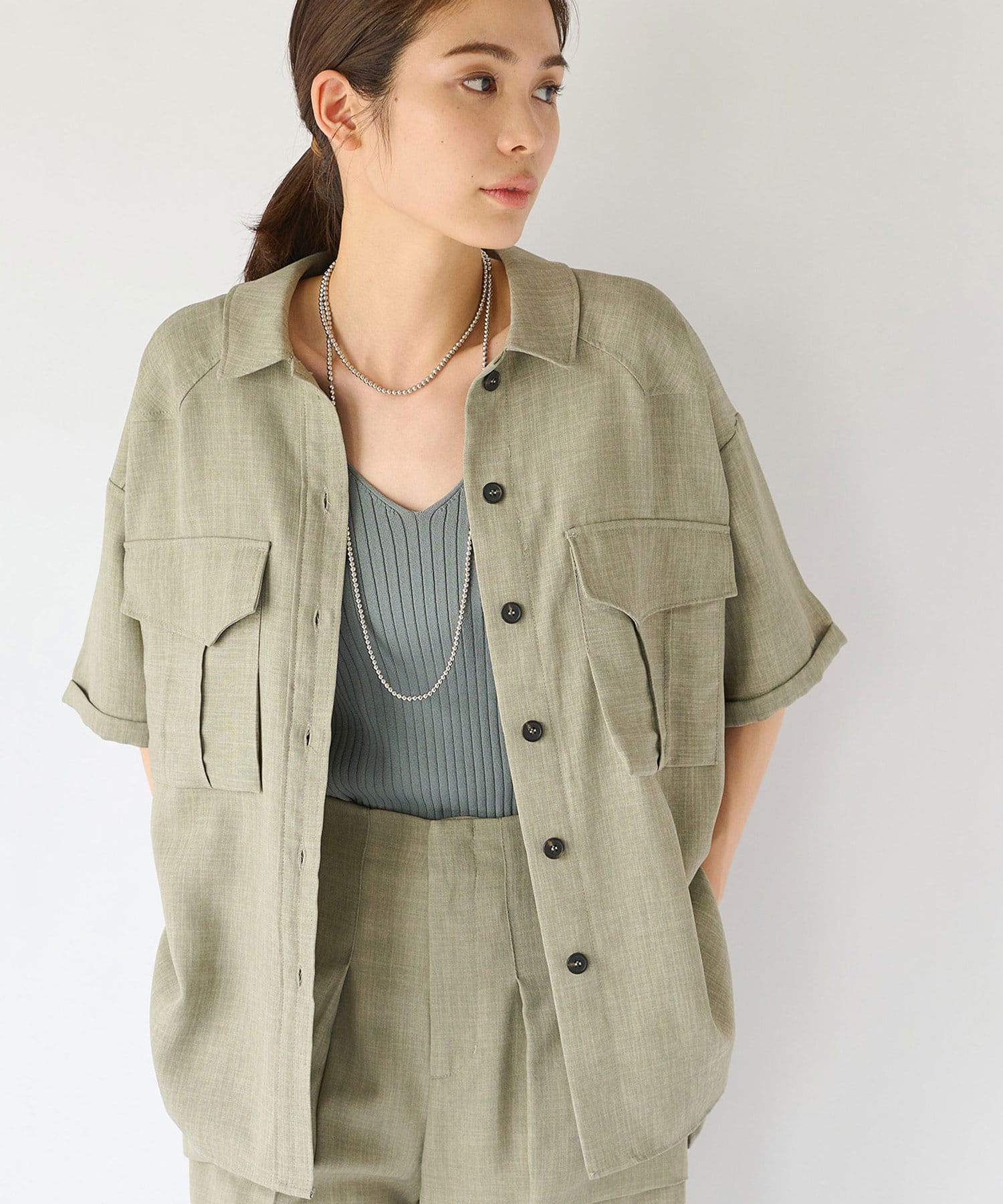 手洗い可 サファリシャツ La Boutique Bonbon ラブティックボンボン レディース Pal Closet パルクローゼット パルグループ公式ファッション通販サイト