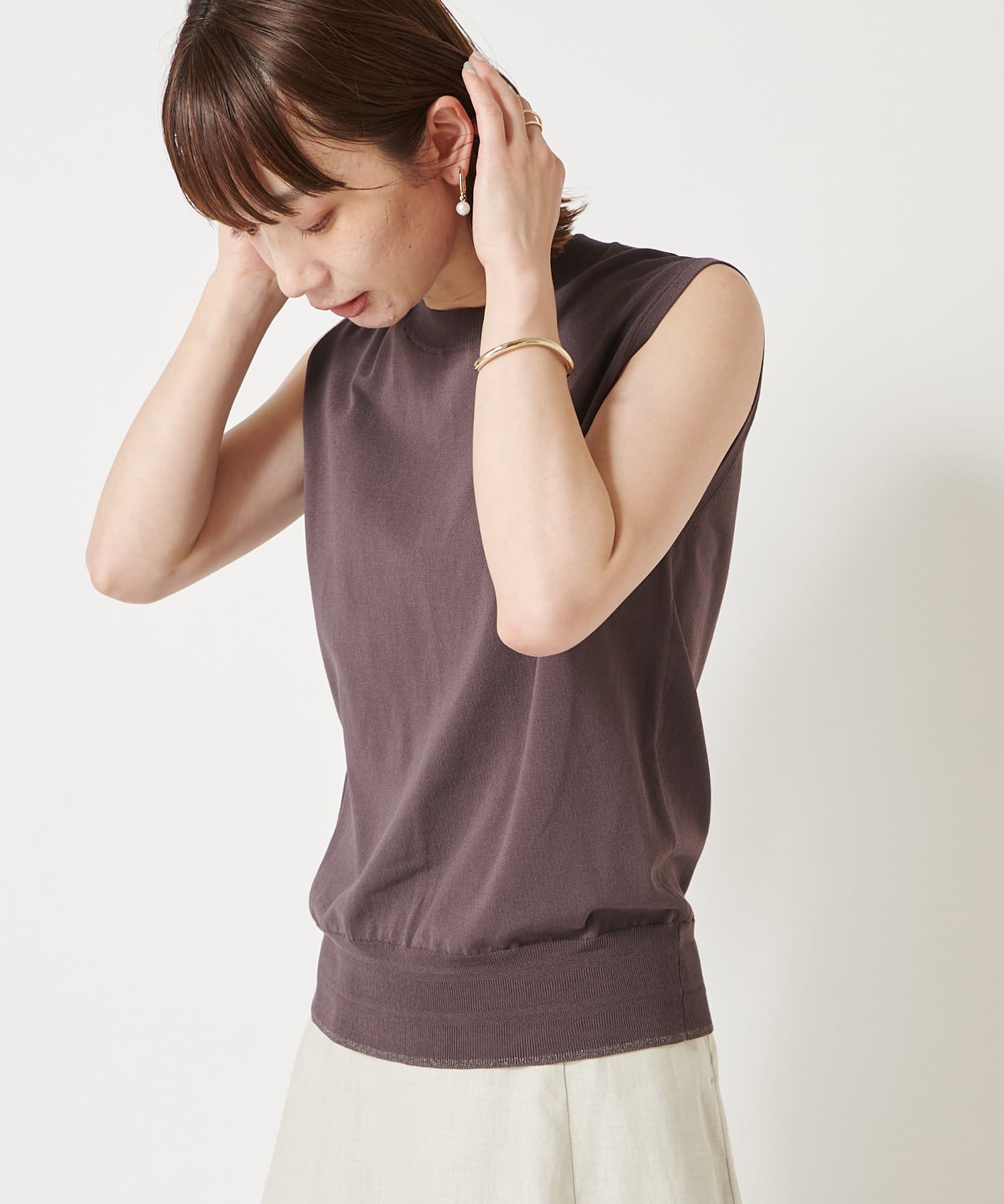 大人気 残りわずか クールタッチノースリサマーニット Collage Gallardagalante コラージュ ガリャルダガランテ レディース Pal Closet パルクローゼット パルグループ公式ファッション通販サイト