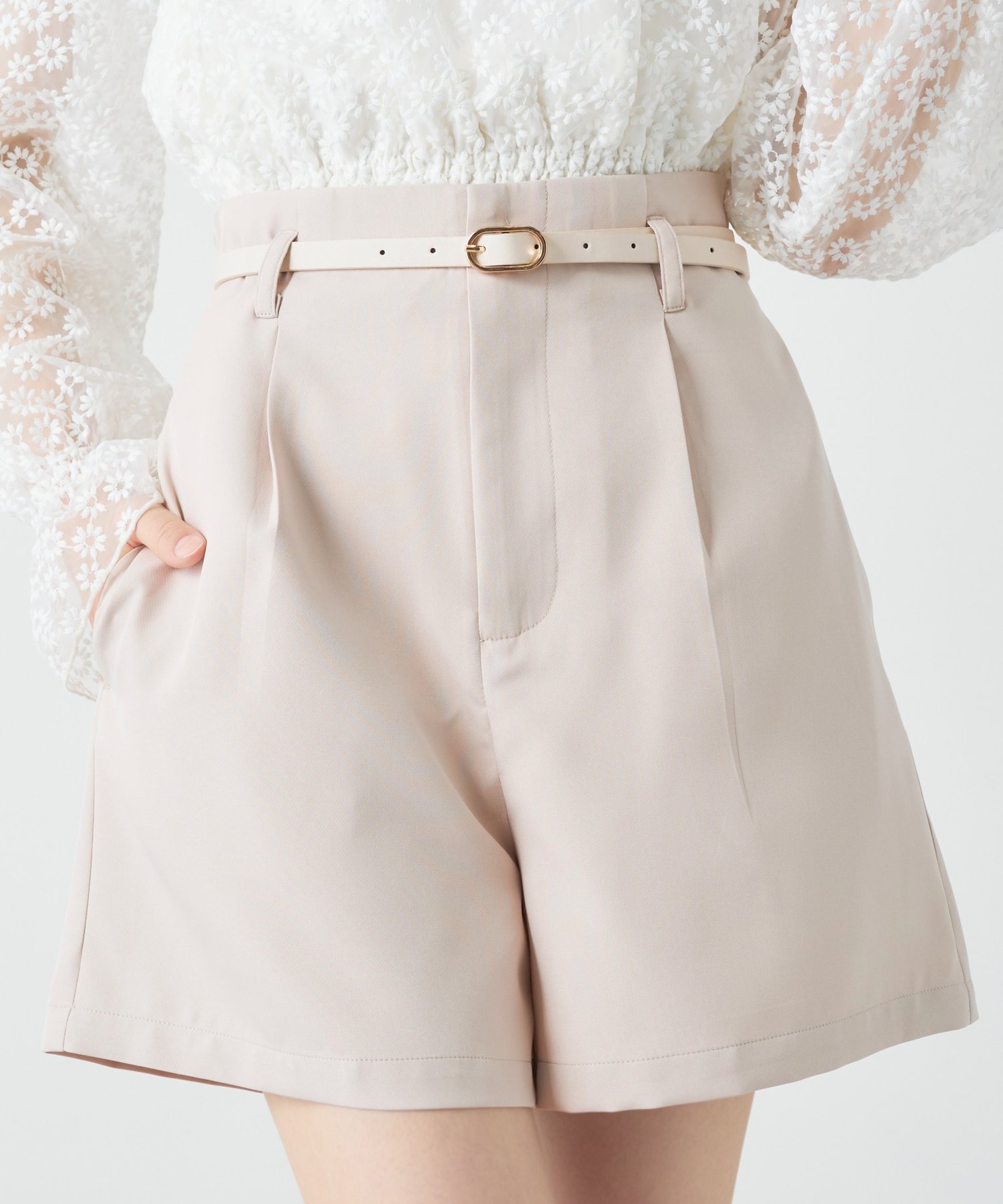 アカ抜け ベルト付ショートパンツ Olive Des Olive オリーブ デ オリーブ レディース Pal Closet パルクローゼット パルグループ公式ファッション通販サイト