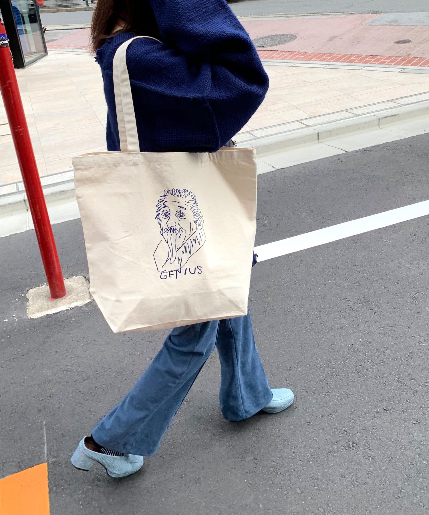 WEB限定》手書きijinnキャンバストートバッグ | WHO'S WHO