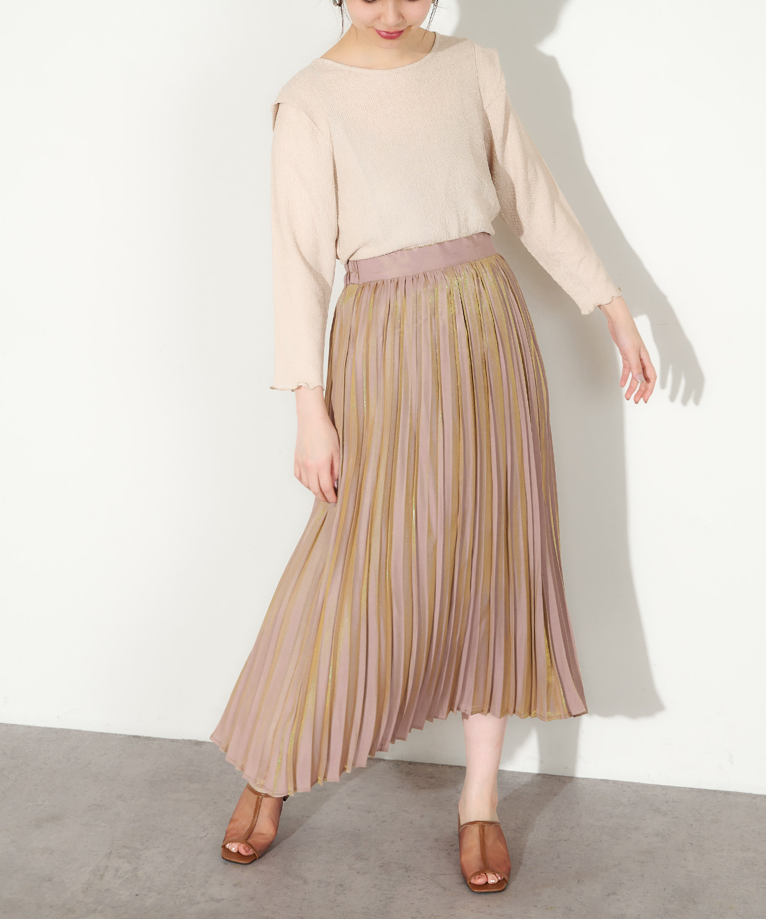 オーロラプリーツスカート | natural couture(ナチュラルクチュール ...