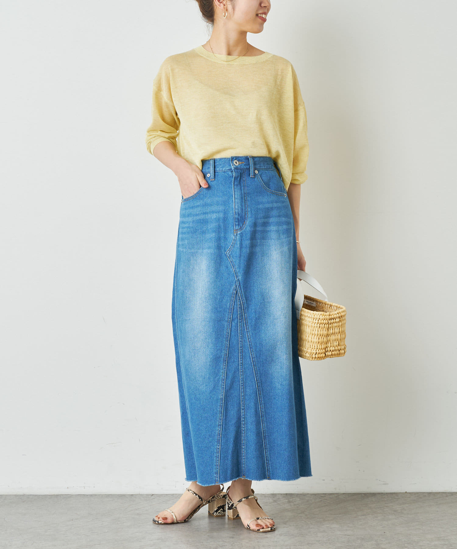 デニムリメイクロングスカート Omekashi オメカシ レディース Pal Closet パルクローゼット パルグループ公式ファッション通販サイト