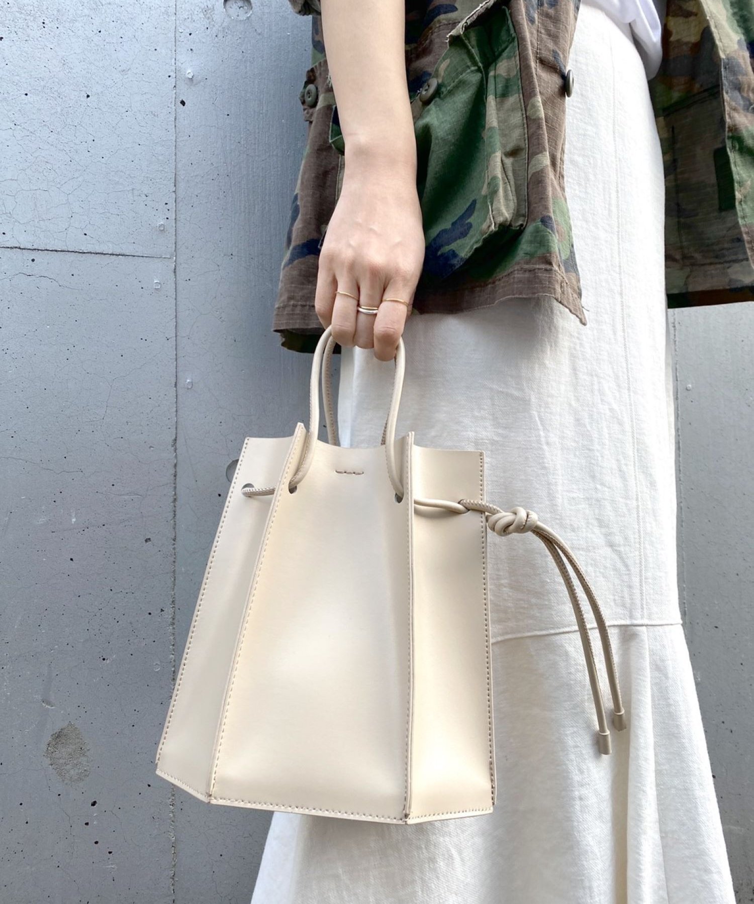 Yahki ヤーキ ダブルフェイス巾着バッグ Shenery シーナリー レディース Pal Closet パルクローゼット パルグループ公式ファッション通販サイト