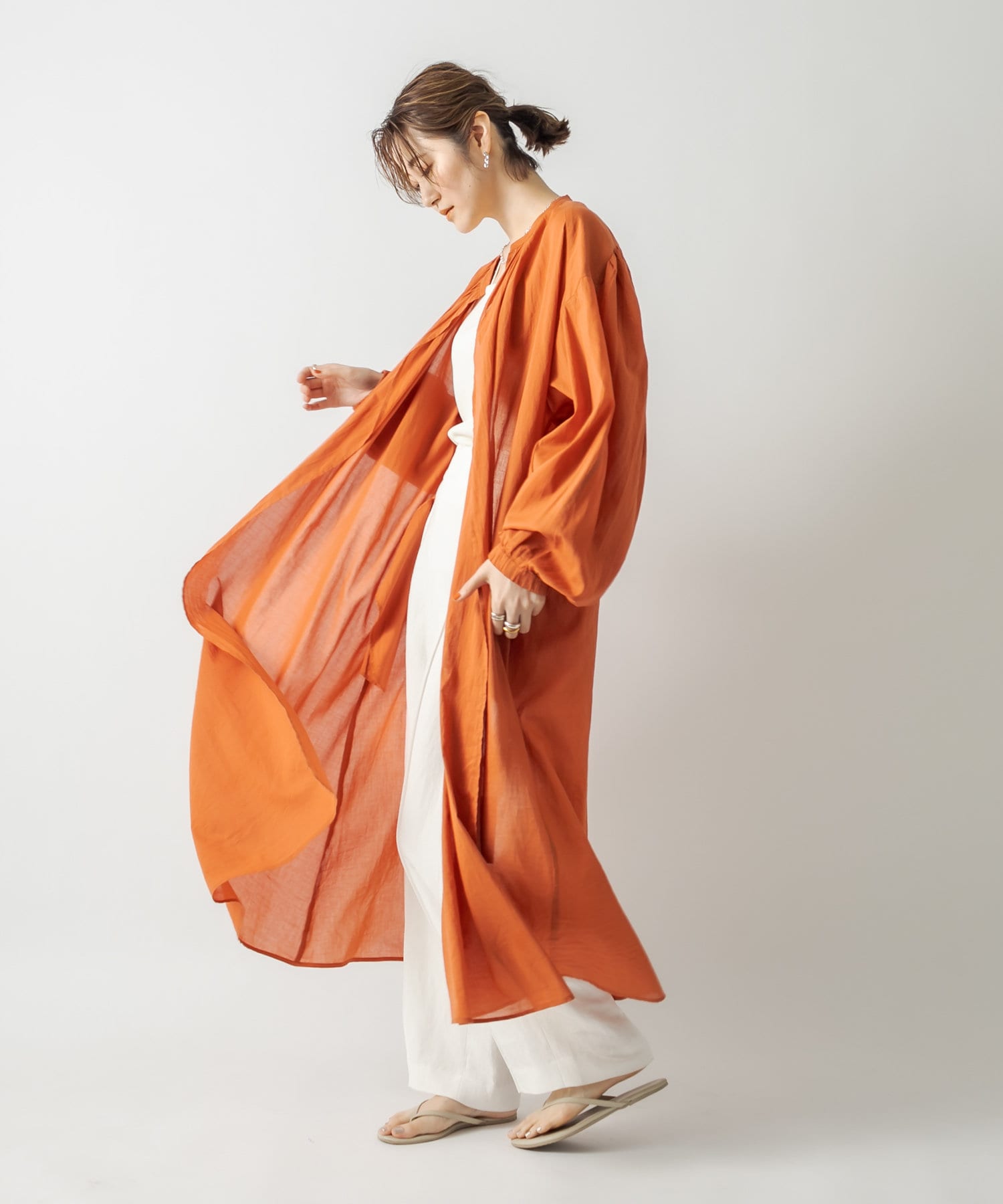 女性らしく大人な装いに ボイルカーブスリーブガウンワンピース Rive Droite リヴドロワ レディース Pal Closet パルクローゼット パルグループ公式ファッション通販サイト